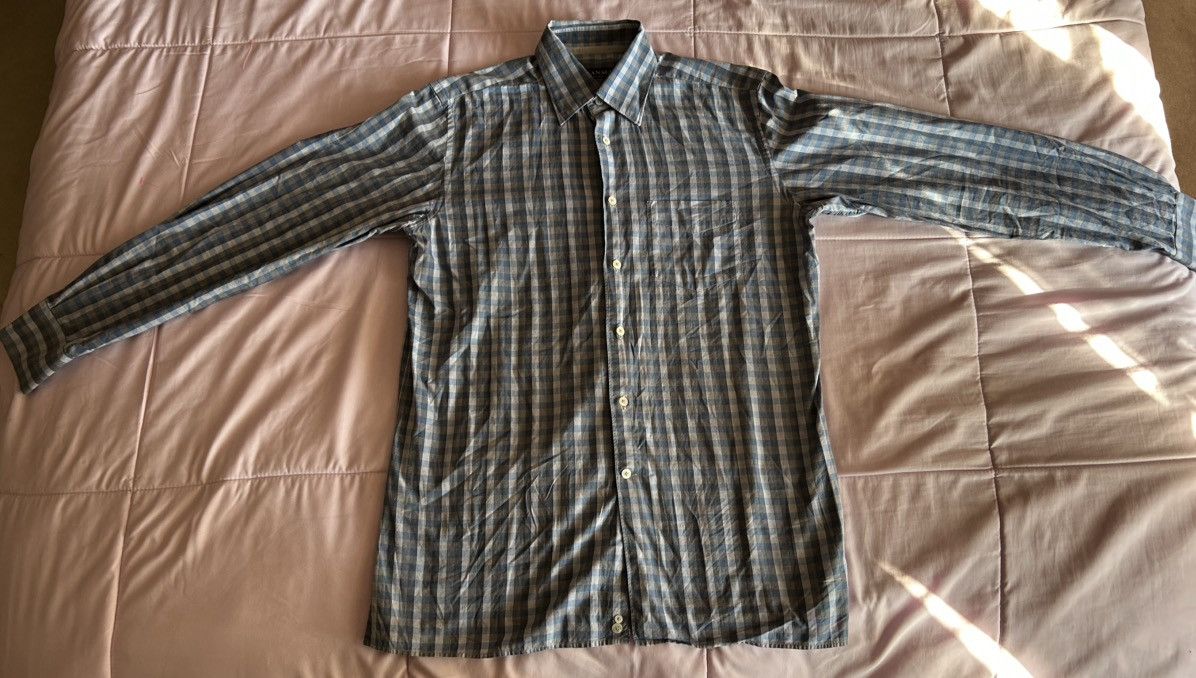 Canali Canali Men’s M Check Casual Shirt Made in Italy Unworn Size US M / EU 48-50 / 2 - 1 Thumbnail