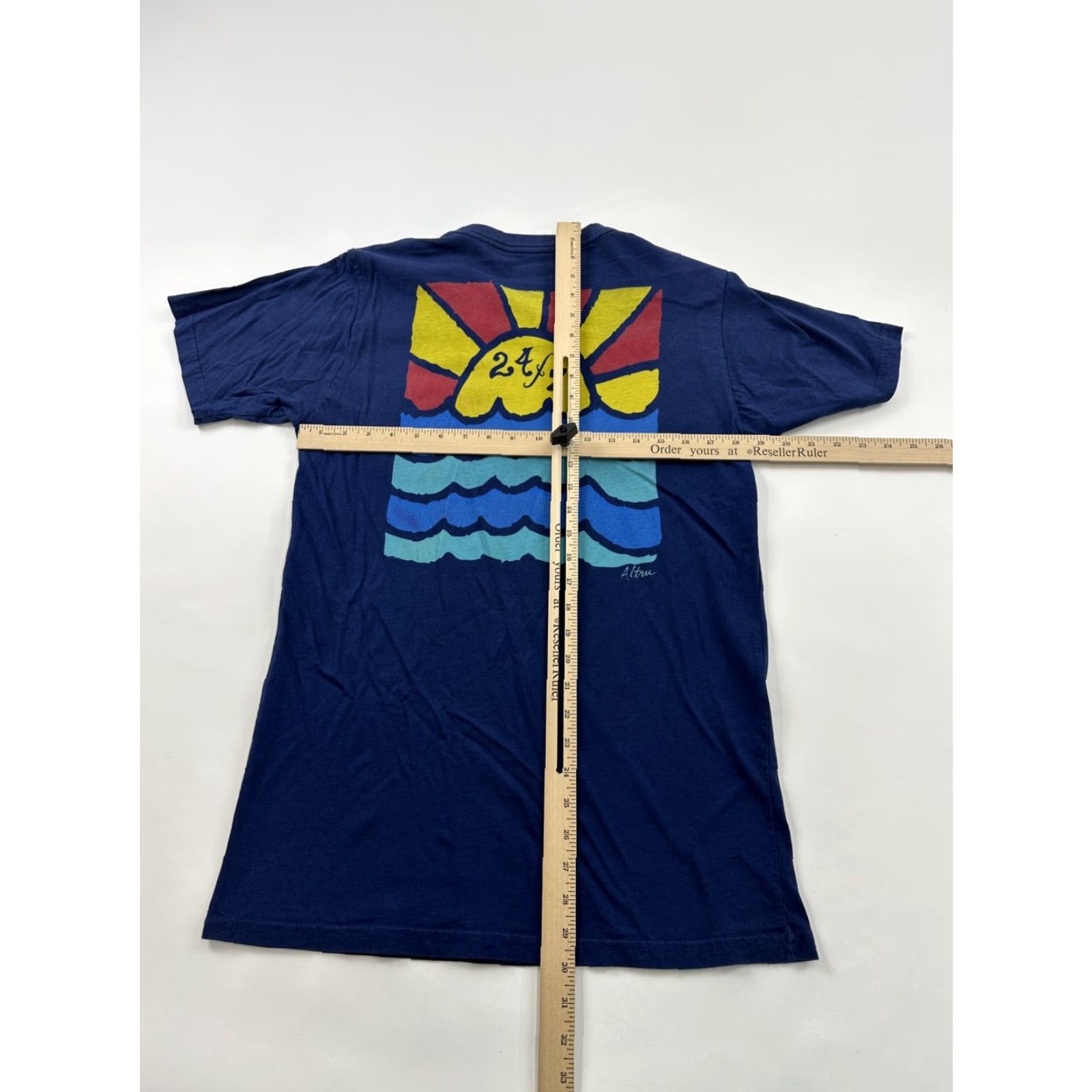 Vintage Altru Shirt Men’s Medium Blue 24/7 Good Vibes Sunny Days Short Sleeve Size US M / EU 48-50 / 2 - 7 Thumbnail