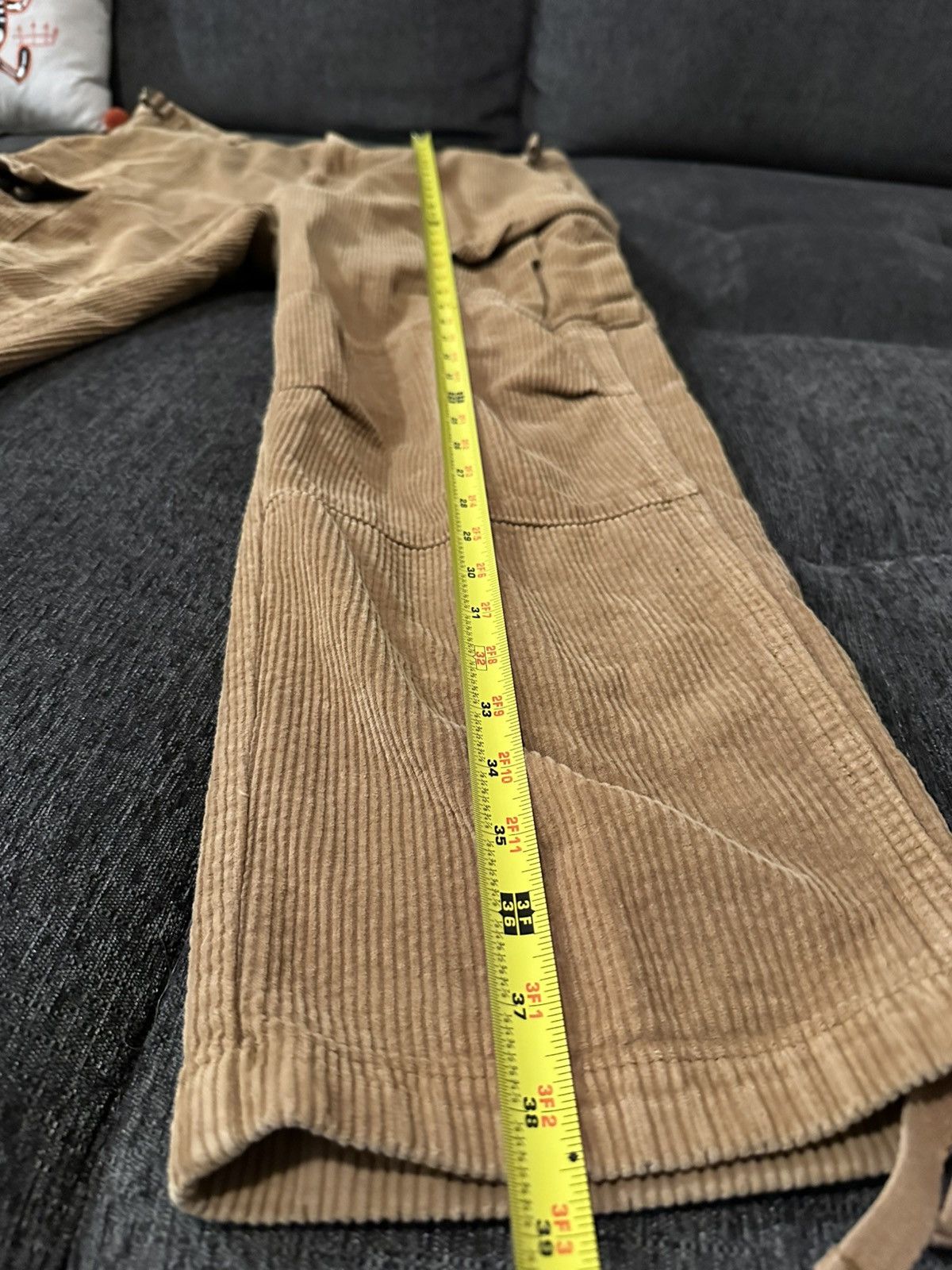 Empyre Empyre Men Pants Brown Corduroy Embroidered Logo Skate Size US 32 / EU 48 - 5 Thumbnail