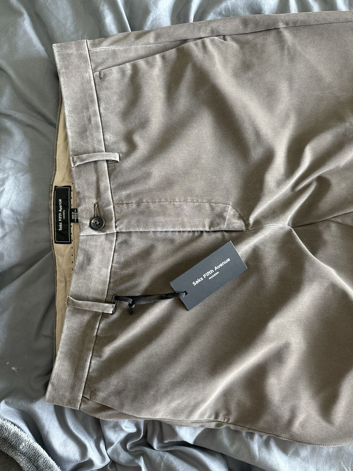 Saks Fifth Avenue Brand new tags on saks fifth avenue brown pants Size US 32 / EU 48 - 2 Thumbnail