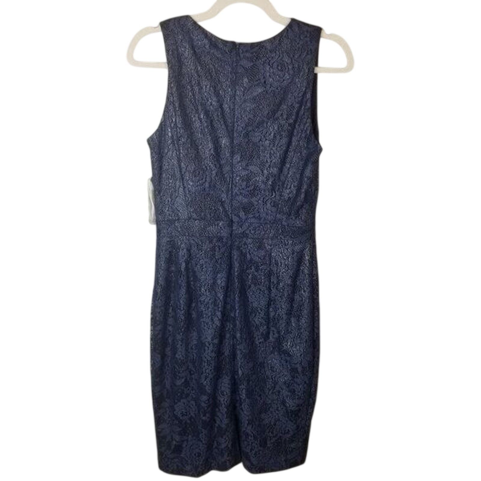 Badgley Mischka Badgley Mischka Womens Floral Sheath Dress 8 Wedding Guest Size M / US 6-8 / IT 42-44 - 9 Thumbnail
