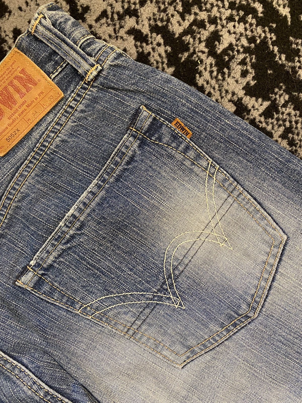 Edwin Edwin Japan Selvedge Washed Blue Denim Vintage Size US 34 / EU 50 - 8 Thumbnail