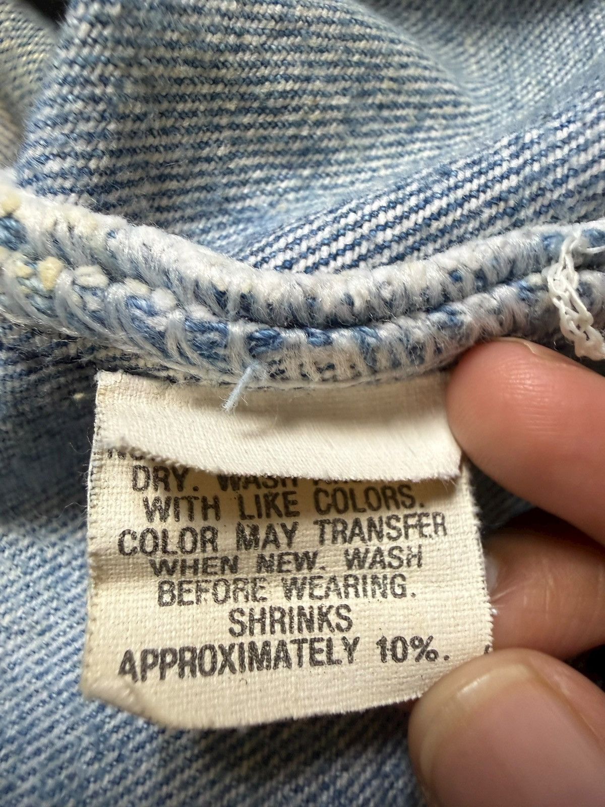 Levi's Vintage 80s Levis 501 Mud Wash Distressed Jeans Size US 32 / EU 48 - 5 Thumbnail