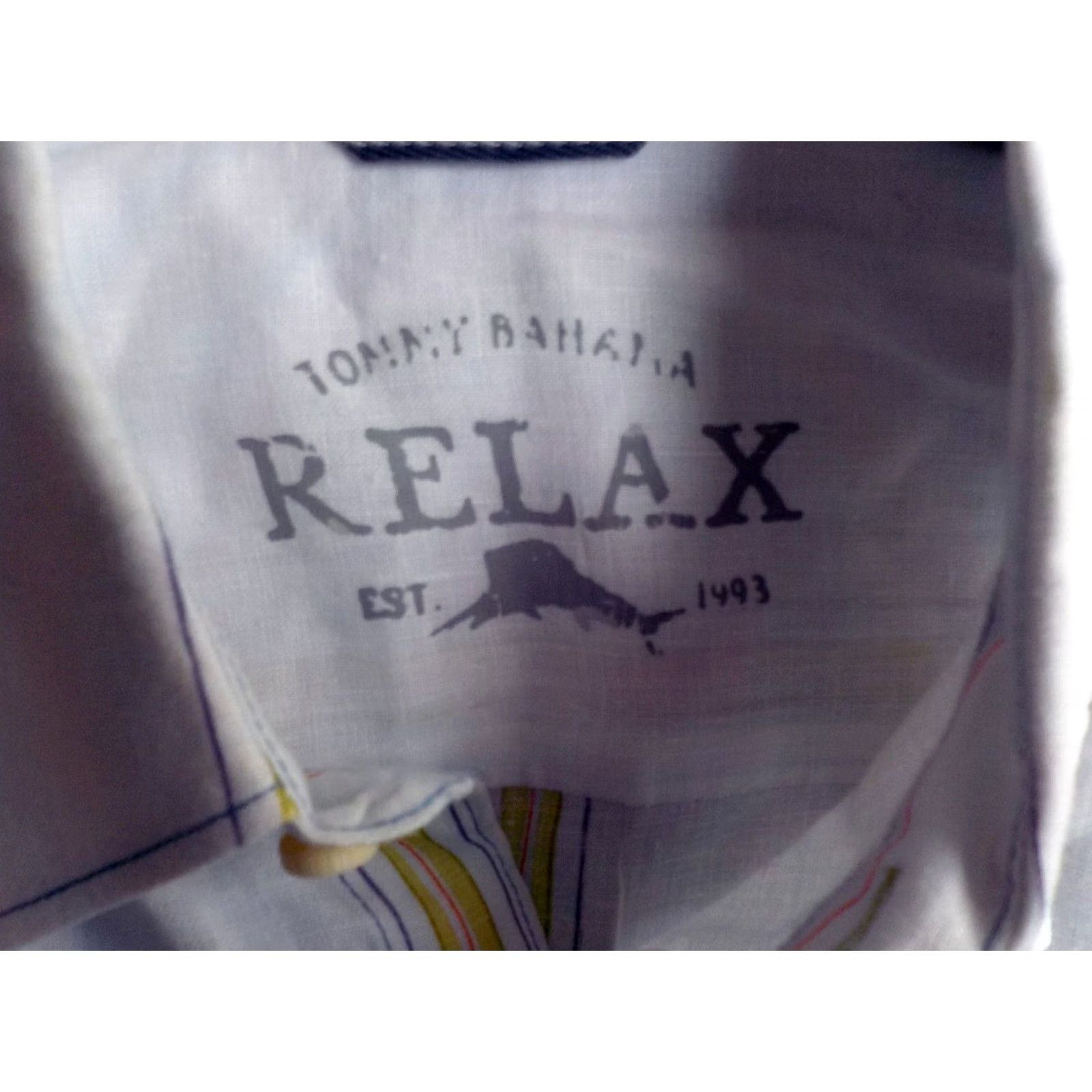 Tommy Bahama TOMMY BAHAMA RELAX Striped 100% Linen L/S Shirt White, Multicolor SZ LG Shirt Size US L / EU 52-54 / 3 - 4 Thumbnail