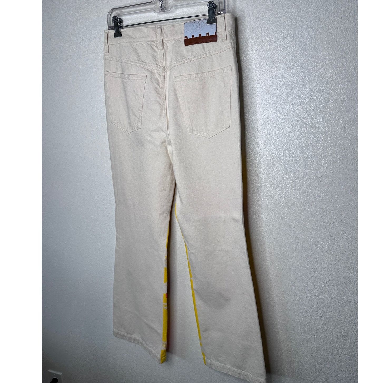Marni Marni Floral Print Flared Floral Painted Denim Jeans 31 Size 31" - 5 Thumbnail