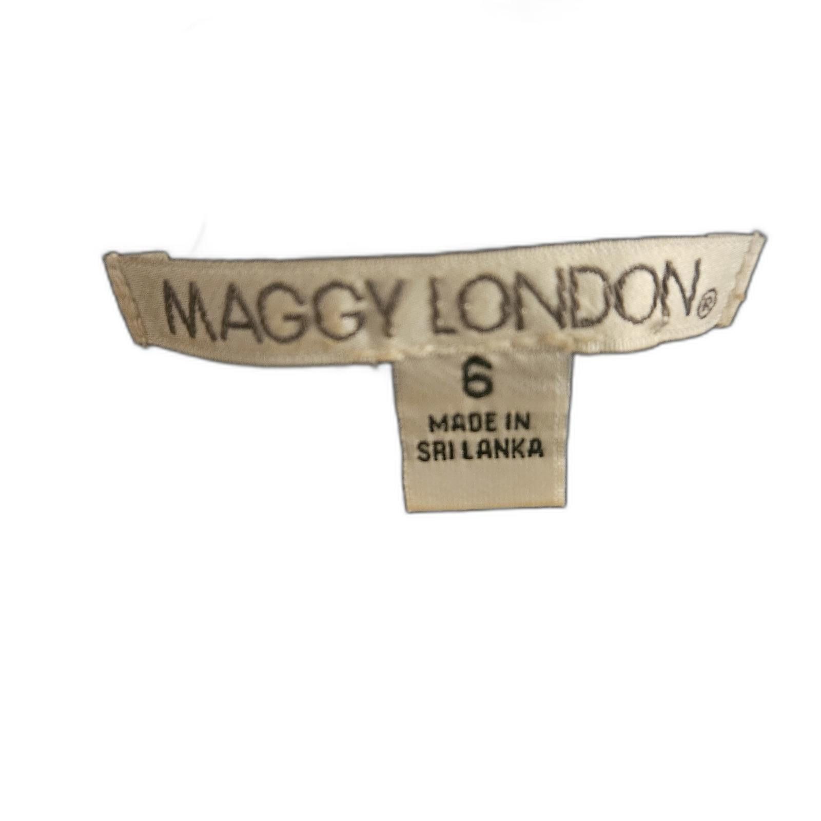 Designer Maggy London Baroque Jacquard Brocade Sheath Dress - Size 6 Size M / US 6-8 / IT 42-44 - 5 Thumbnail