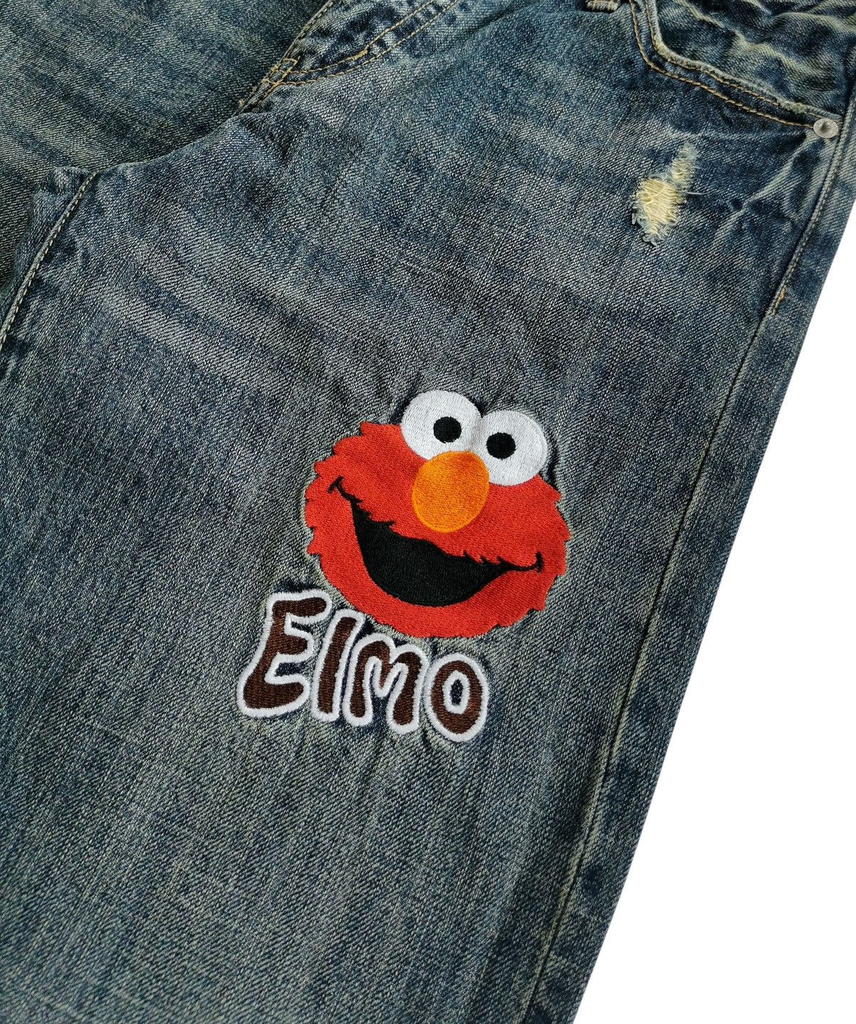 Anime Vintage 2000s Sesame Street Elmo Jeans Size US 30 / EU 46 - 4 Thumbnail