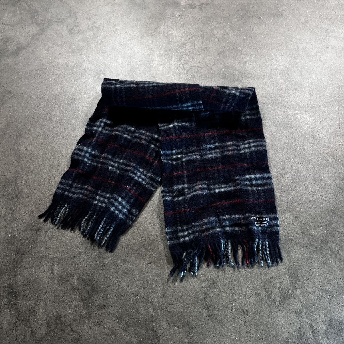 Burberry Burberry London 00s Vintage Lambs Wool Scarf Scarv Old Money Size ONE SIZE - 1 Thumbnail