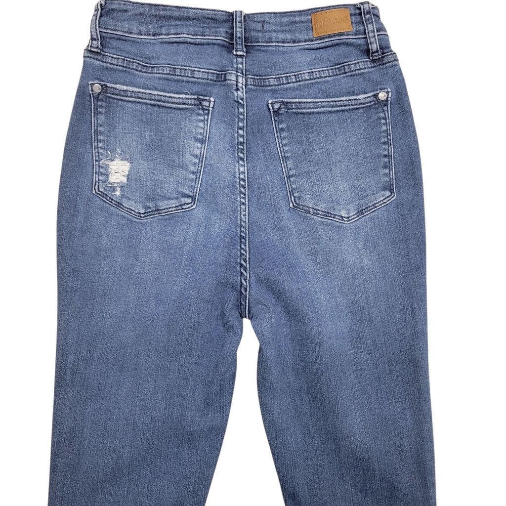 Judy Blue Judy Blue Women's Fray Ankle Skinny Jeans 7/28 Inseam 26" Size 28" / US 6 / IT 42 - 3 Thumbnail