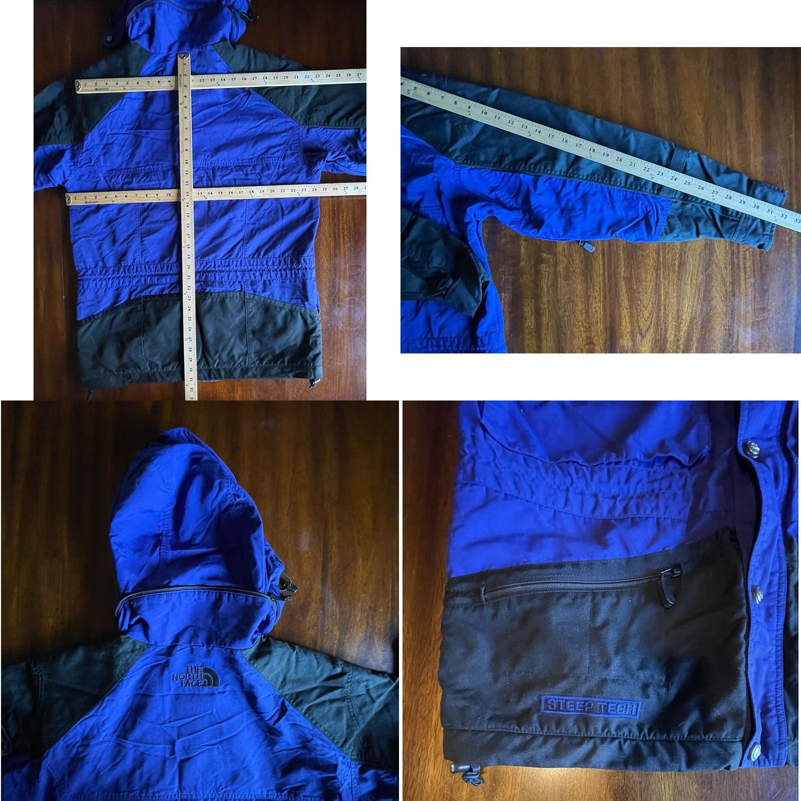 The North Face VINTAGE The North Face Steep Tech Jacket Men L Ski Blue/Black Zip-Up Hood Wind-Resistant Water-Resistant Pockets 00s? Size US L / EU 52-54 / 3 - 8 Thumbnail