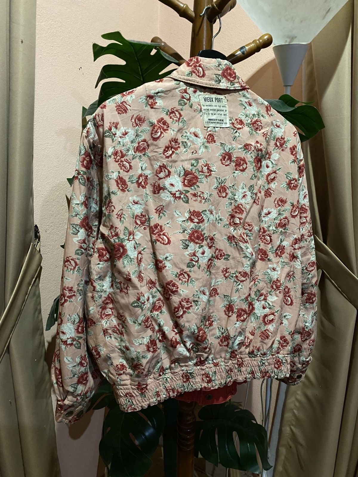 Japanese Brand Vintage Vieux Port Reversible Floral Jacket Japan Made Size US L / EU 52-54 / 3 - 18 Thumbnail