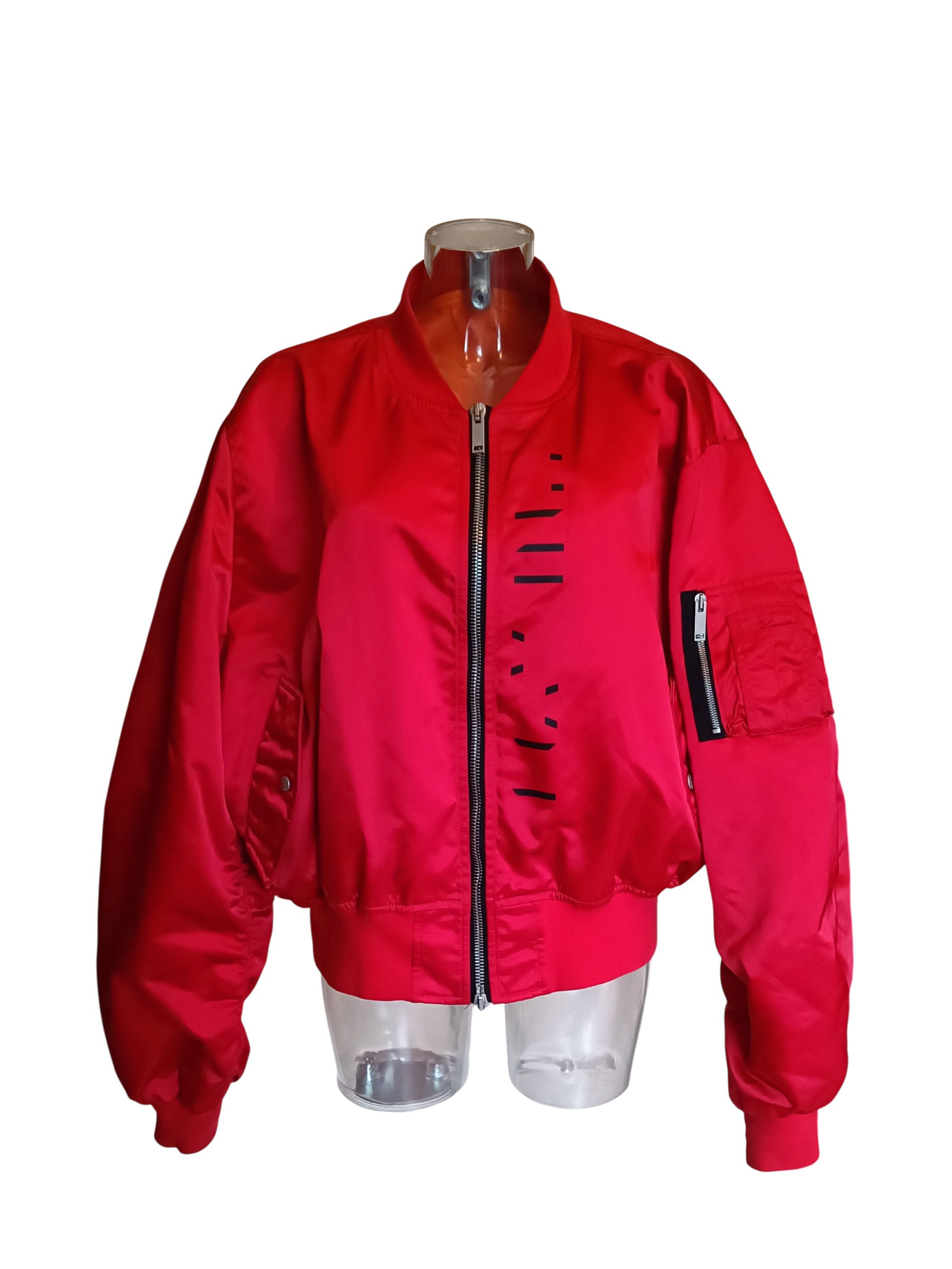Ben Taverniti Unravel Project Explicit Content Red Bomber Jacket Size US M / EU 48-50 / 2 - 17 Thumbnail