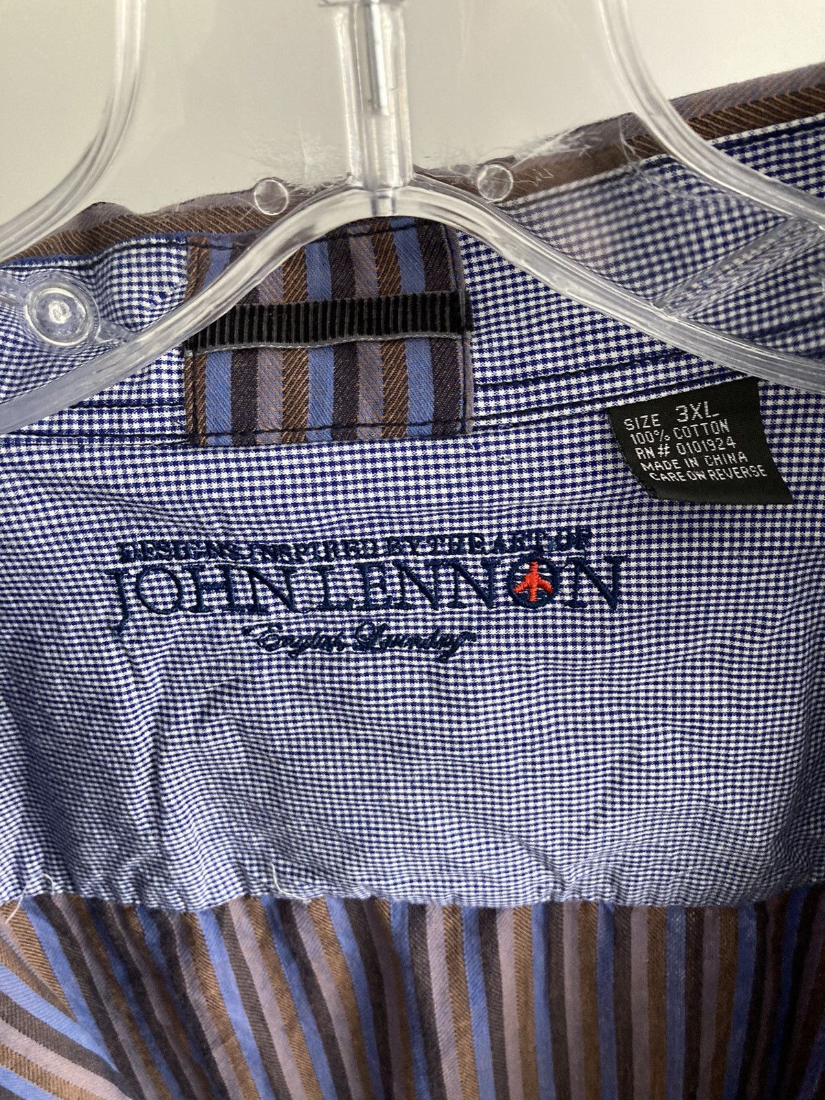 English Laundry English Laundry John Lennon Plaid Shirt Size 44L - 2 Thumbnail