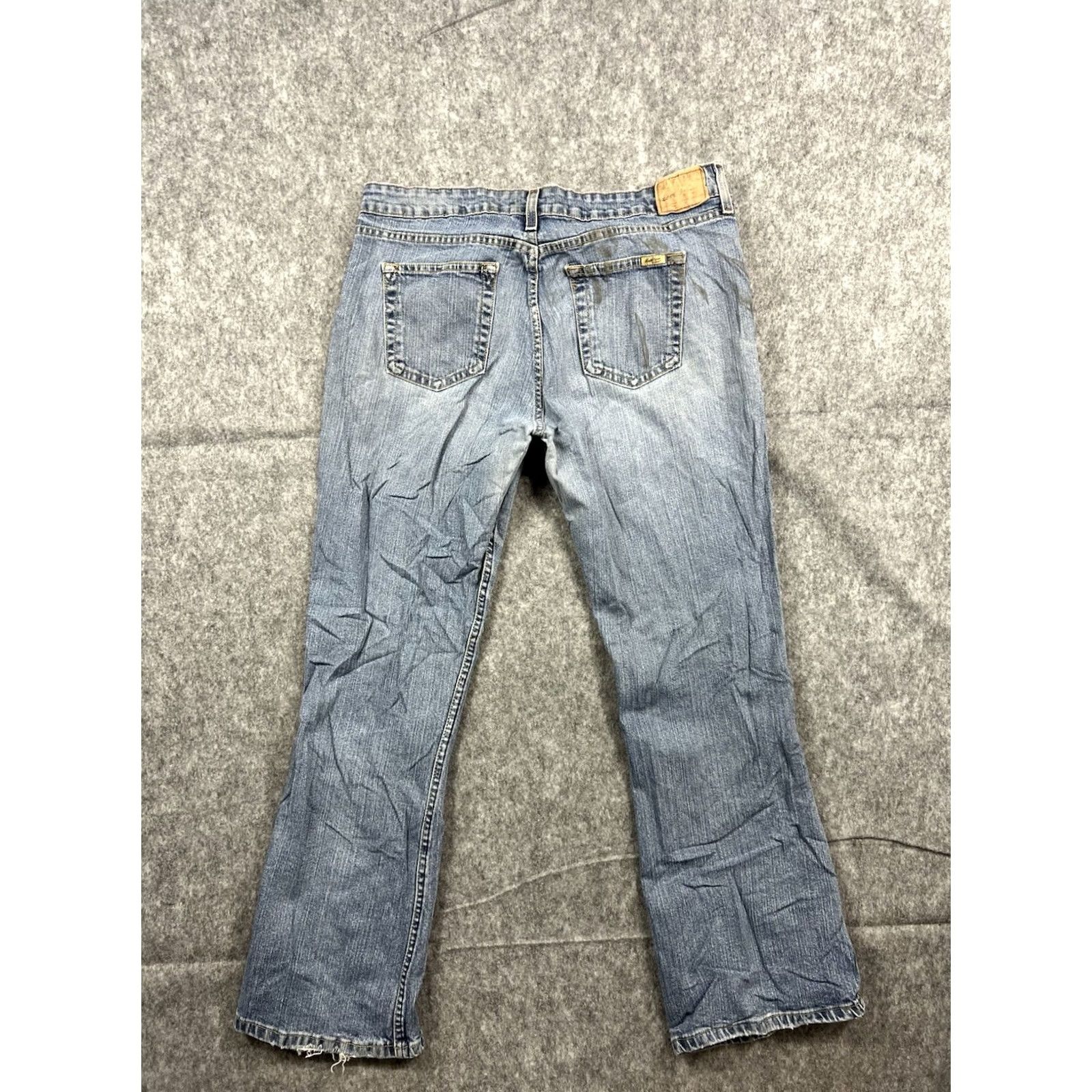 Vintage Levi Strauss Signature Womens Jeans Bootcut 14 Short Blue Regular Cotton Polyester Spandex Denim 5-Pocket Vintage No Size 36" / US 14 / IT 50 - 4 Thumbnail
