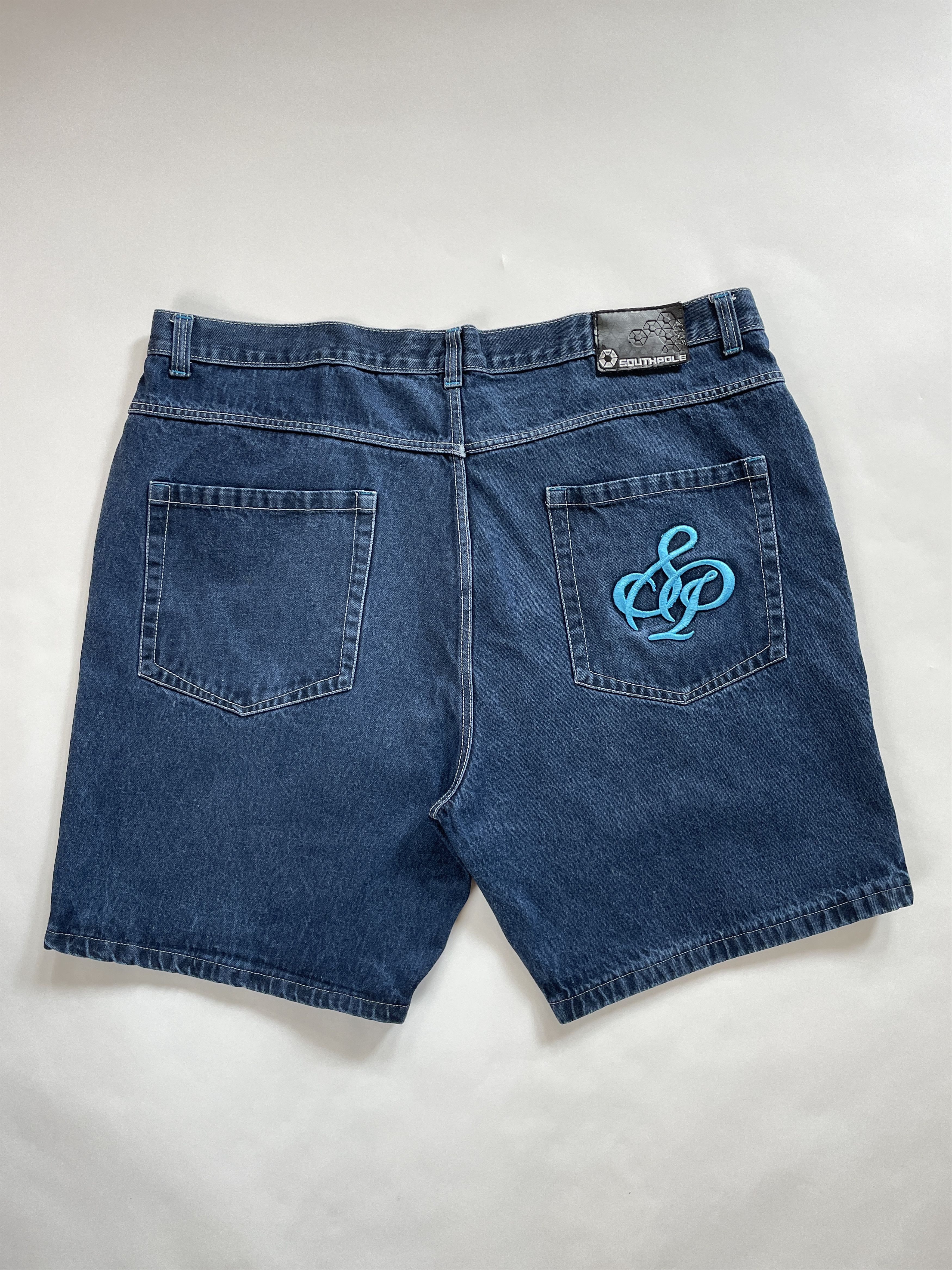 Southpole 2000s Southpole Baggy Faded Jeans Shorts Jorts Size US 44 / EU 60 - 2 Thumbnail