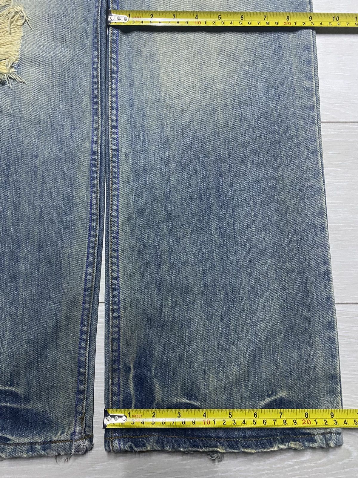 Number (N)ine Vintage Japanese Brand Midas Mud Wash Baggy Wide Leg Size US 32 / EU 48 - 18 Thumbnail