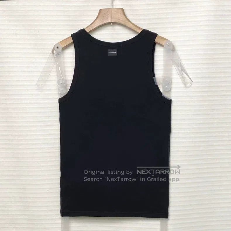 Balenciaga Balenciaga Solid color round neck mid-length casual vest Size US M / EU 48-50 / 2 - 2 Thumbnail