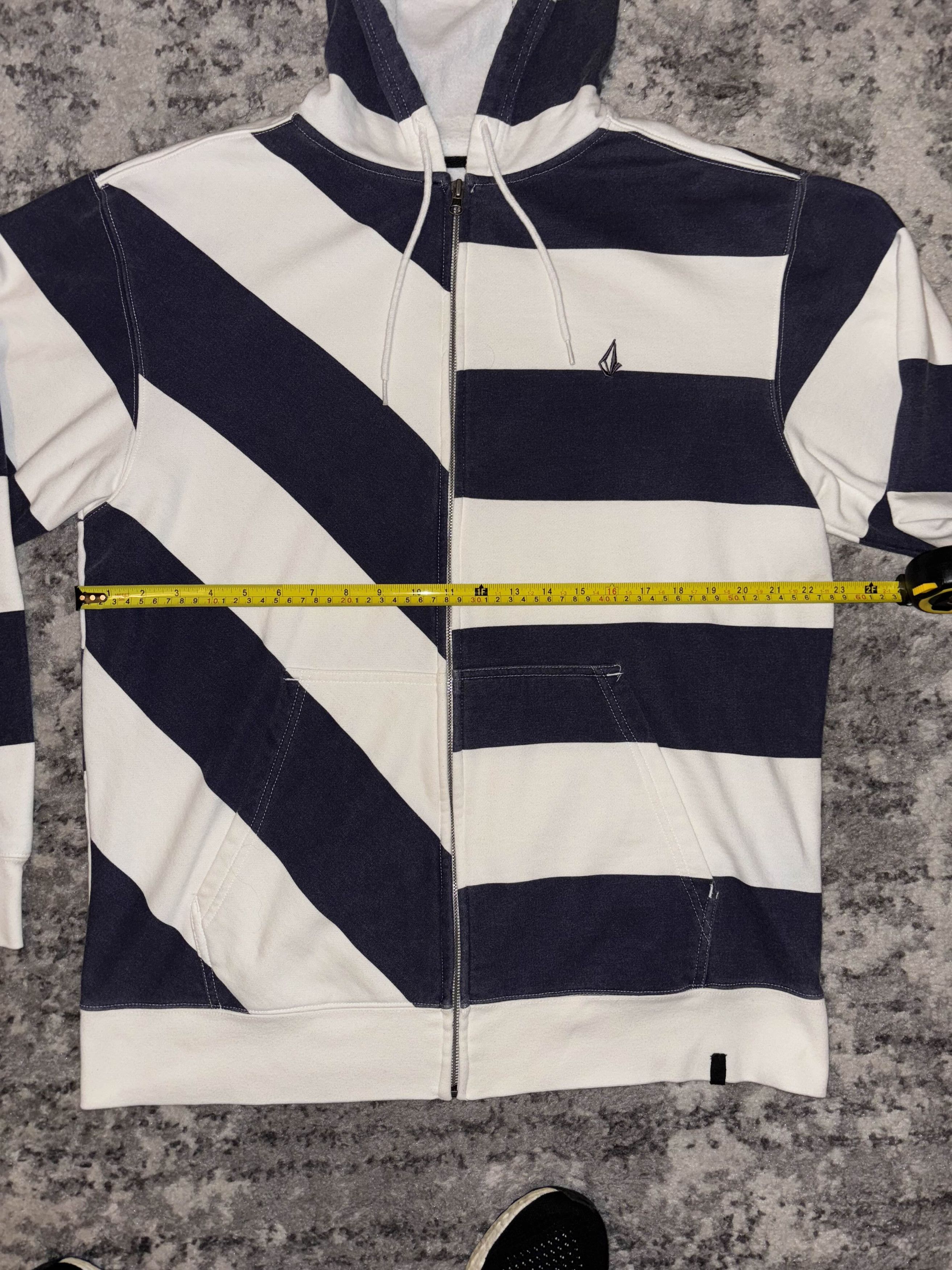 Volcom Y2K Volcom Striped Zip Up Sweater Size US XL / EU 56 / 4 - 5 Thumbnail