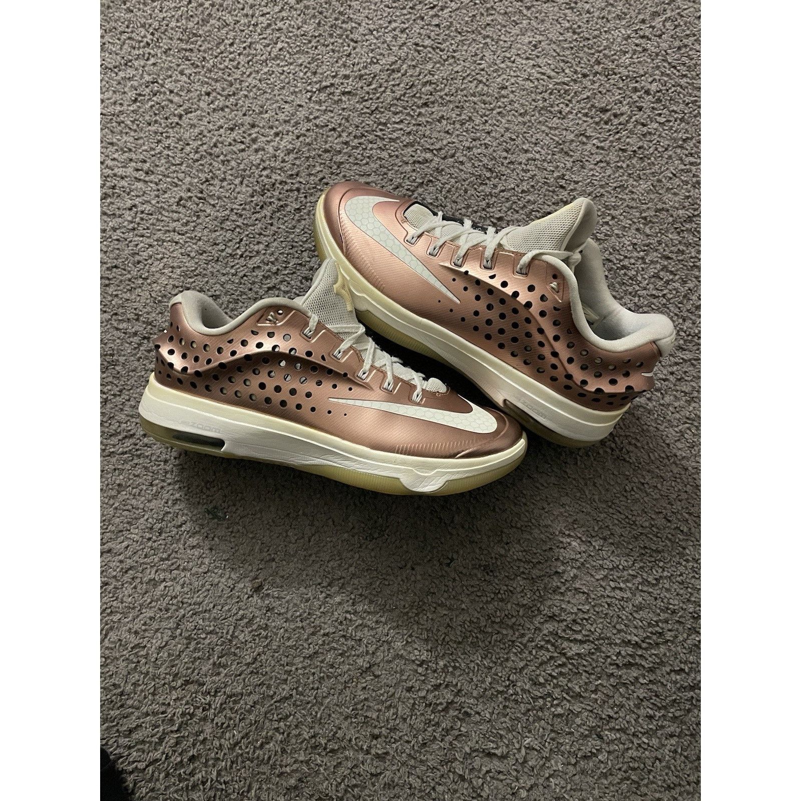 Nike Size 13- Nike KD 7 Elite EYBL Bronze & White 800514-914 Size US 13 / EU 46 - 2 Thumbnail