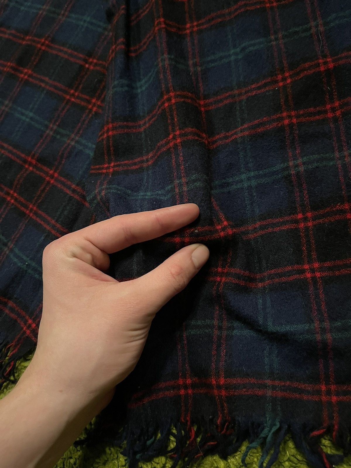 Designer × Pendleton 🇺🇸 Pendleton 100% wool made in USA tartan checkered scarf Size ONE SIZE - 4 Thumbnail