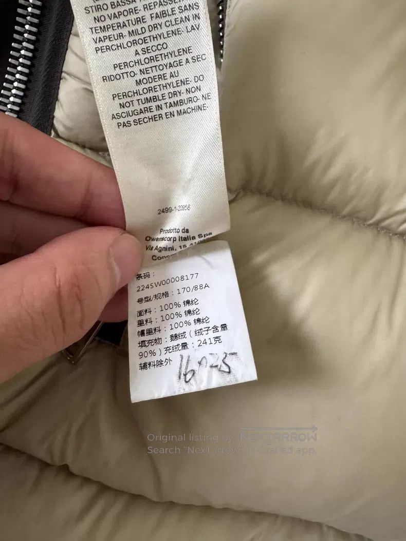 Rick Owens RICK OWENS Shark Puffer Jacket - Beige Size XS / US 0-2 / IT 36-38 - 7 Thumbnail
