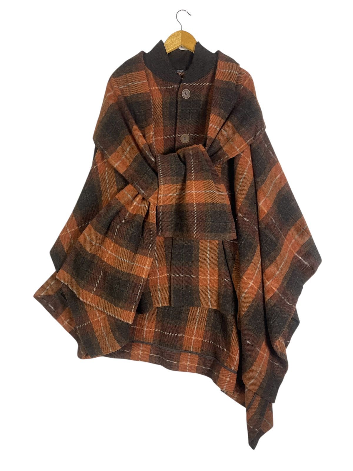 Vivienne Westwood Vivienne Westwood MAN 2-Way Convertible Cape Poncho Jacket Size US XL / EU 56 / 4 - 9 Thumbnail