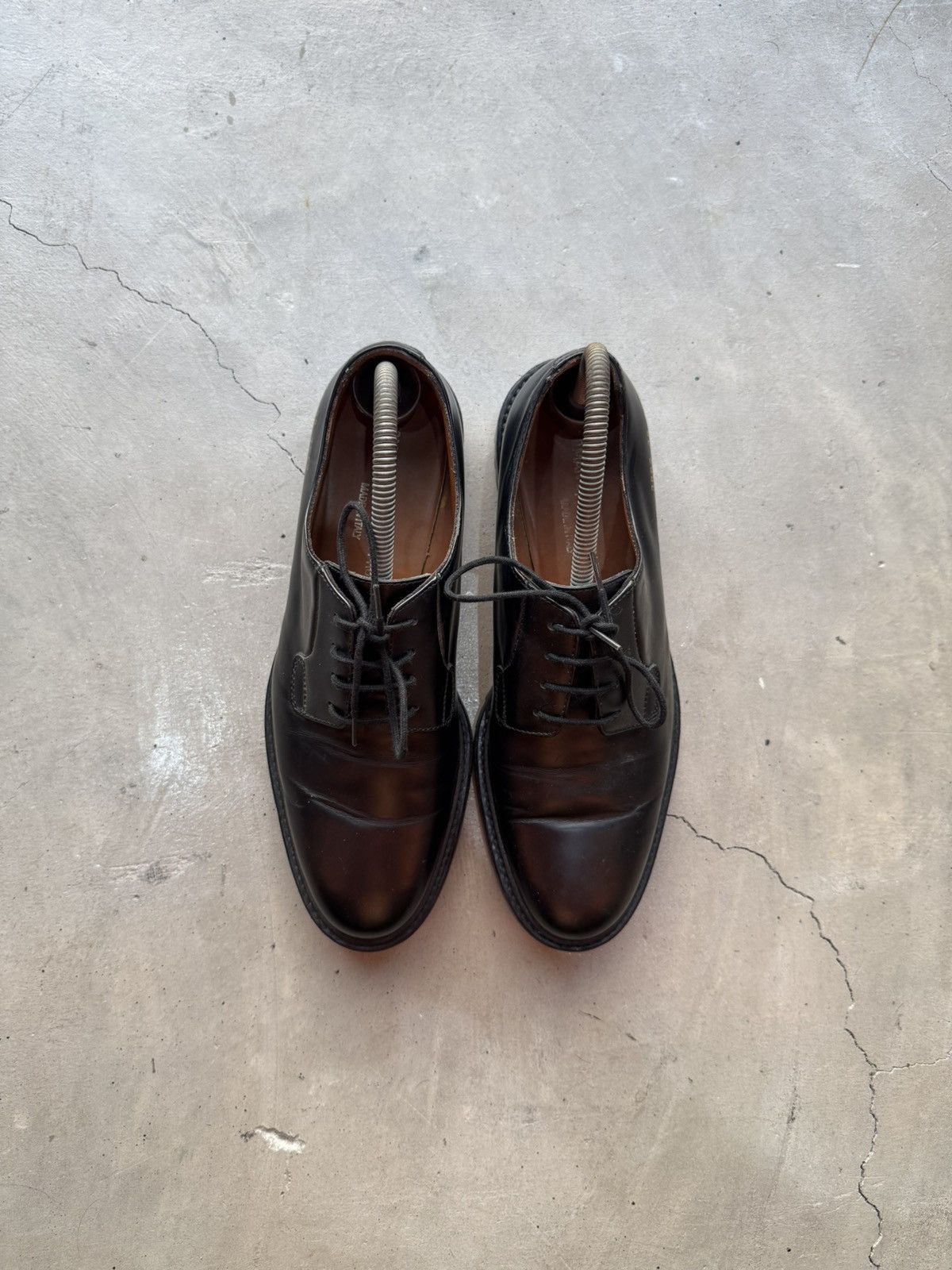 Common Projects Common Projects Lug Sole Derby Shoes Shine Black Size US 6 / EU 39 - 2 Thumbnail