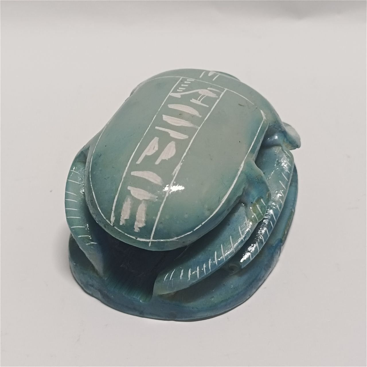 Other hand-carved pharaonic scarab hieroglyphic details Size ONE SIZE - 4 Thumbnail