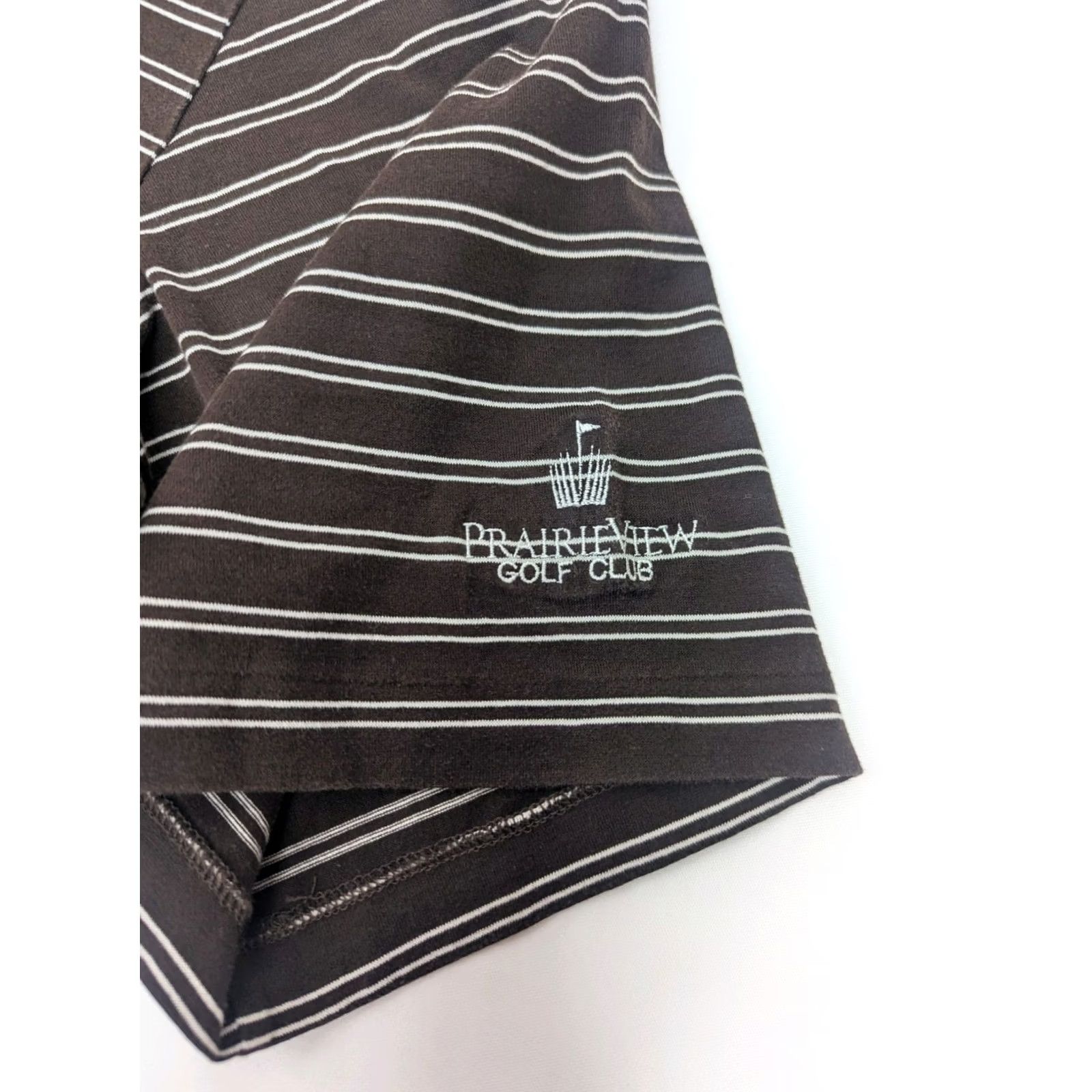 Polo Ralph Lauren VINTAGE Polo Ralph Lauren Polo Golf Brown White Stripe Polo Shirt XL Men Short Sleeve Size US XL / EU 56 / 4 - 4 Thumbnail