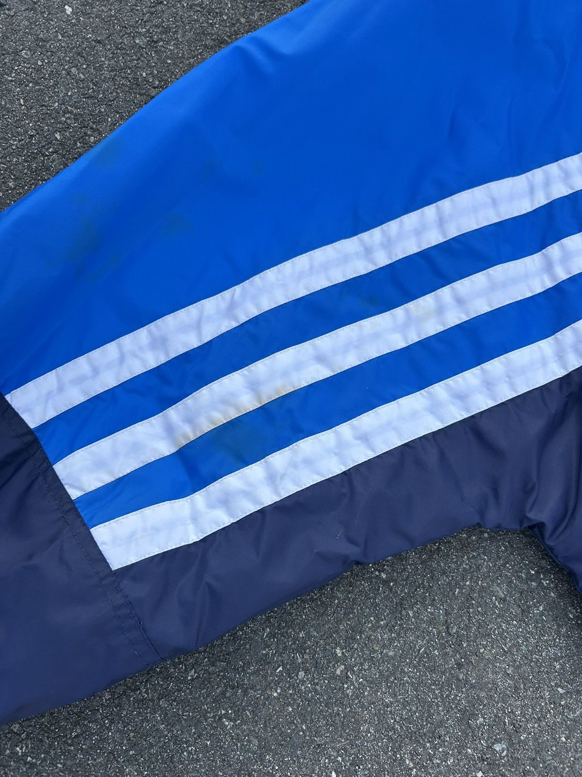 Adidas × Vintage Vintage 90s ADIDAS Striped Blue Windbreaker Zip Up Jacket Size US XL / EU 56 / 4 - 5 Thumbnail