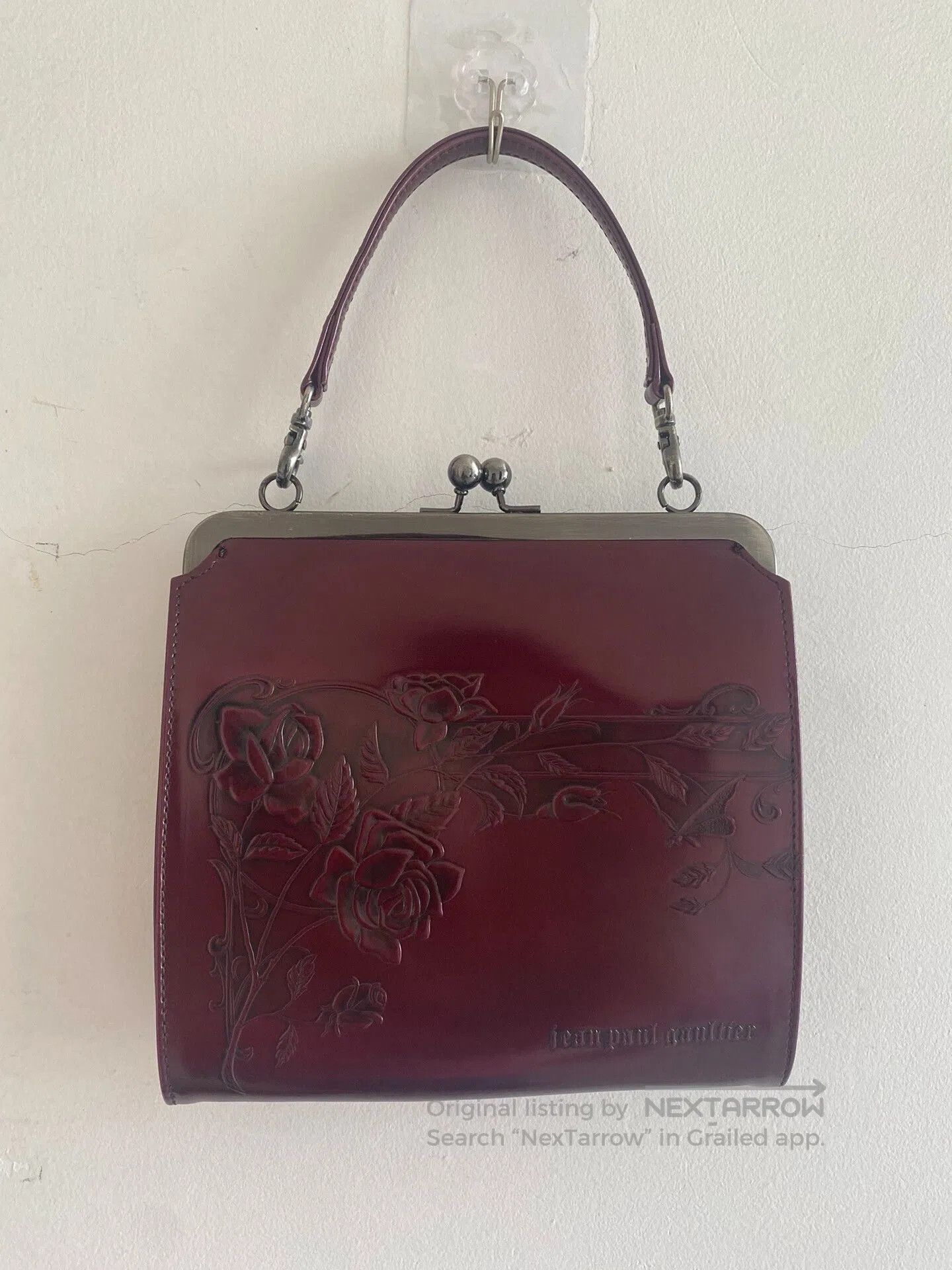 Vivienne Westwood jean paul gaultier burgundy flower handbag. Size ONE SIZE - 1 Thumbnail