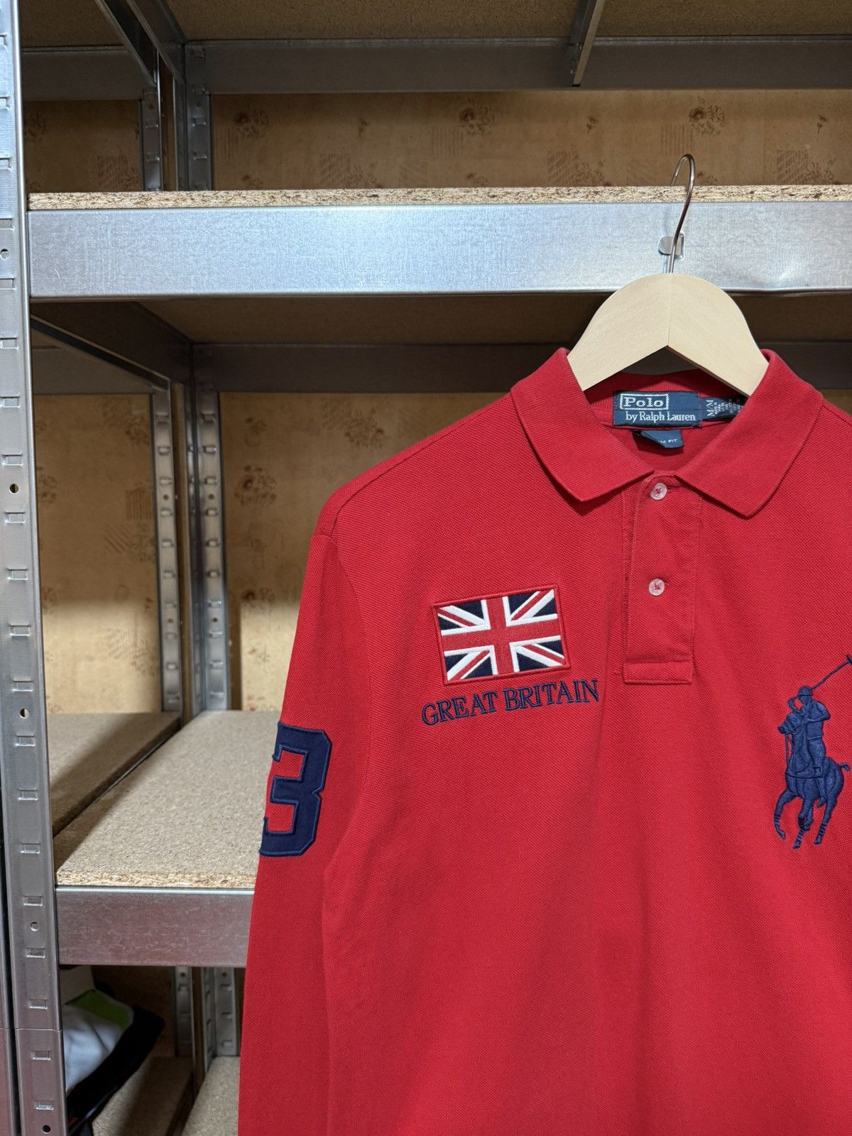 Polo Ralph Lauren × RRL Ralph Lauren × Rugby Ralph Lauren Vintage PRL Ralph Lauren Great Britain GBR Longsleeve Polo Size US M / EU 48-50 / 2 - 3 Thumbnail