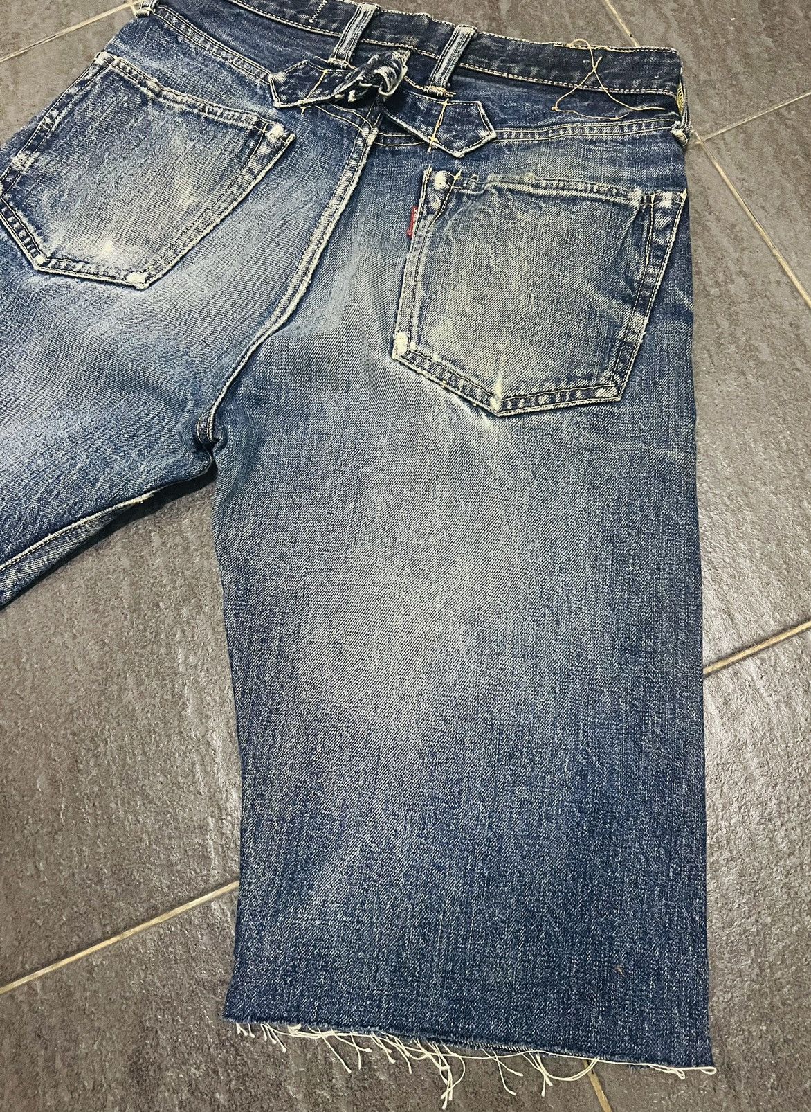 Kapital Kapital Kiro Hirata Crash Selvedge Jeans Denim Short Size US 29 - 21 Thumbnail