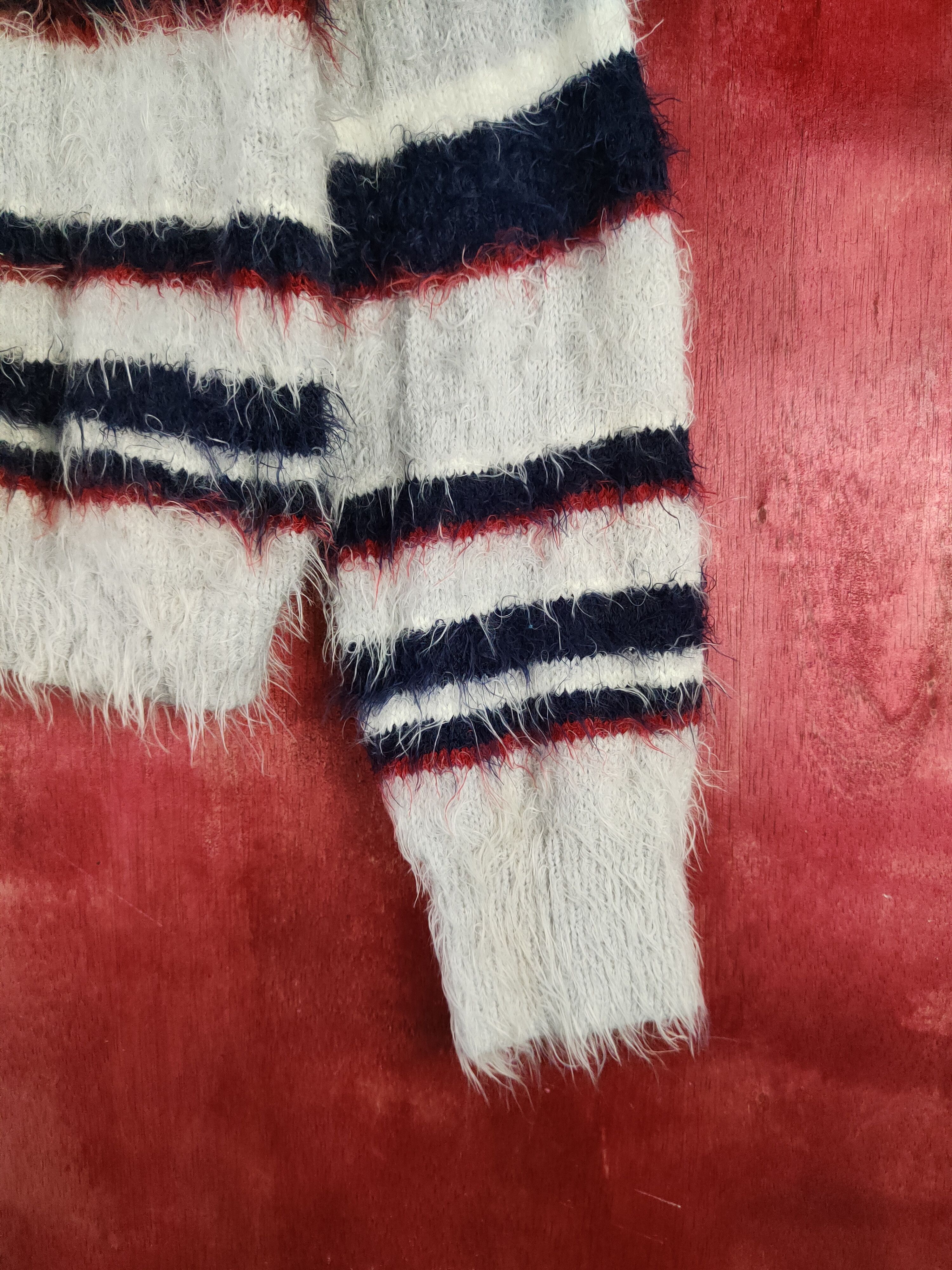 Vintage Holiday Holic Silver Fur Mohair Knitwear Cardigan #S2088 Size M / US 6-8 / IT 42-44 - 6 Thumbnail