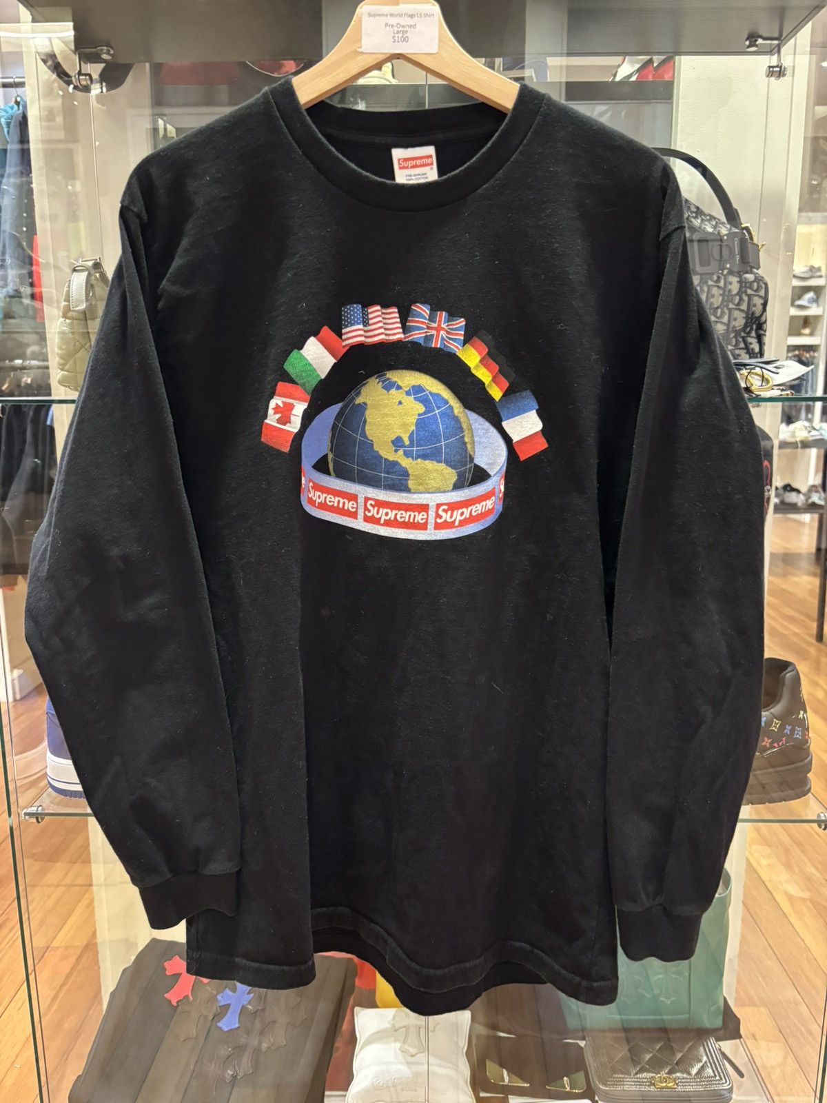 Supreme Supreme World Flags LS Shirt Size US L / EU 52-54 / 3 - 1 Thumbnail