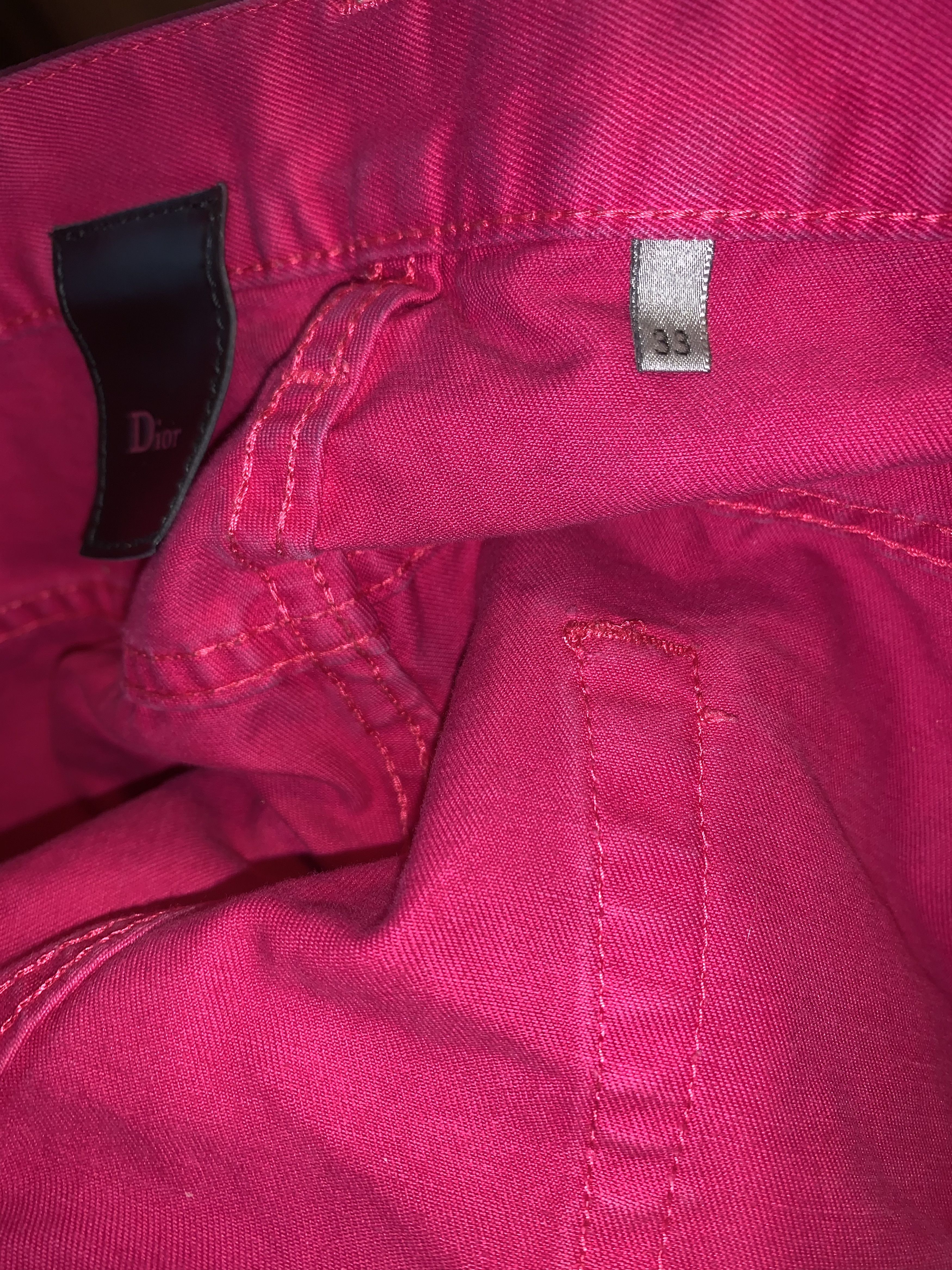 Dior SS05 Dior Homme Fuchsia Jeans Size US 33 - 14 Thumbnail