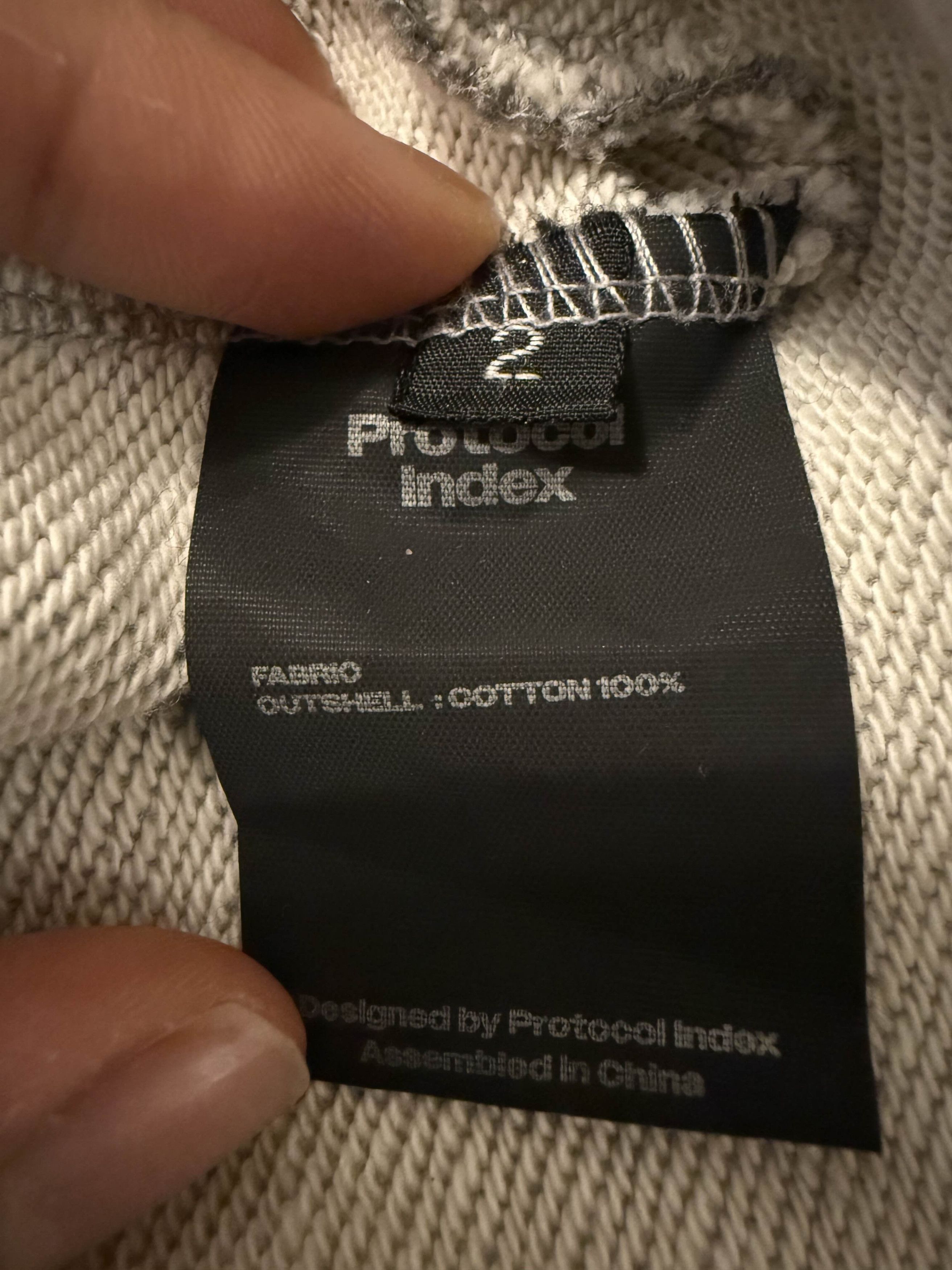 PROJECT G/R Protocol Index reconstruction hoodie zip hoodie Size US M / EU 48-50 / 2 - 4 Thumbnail