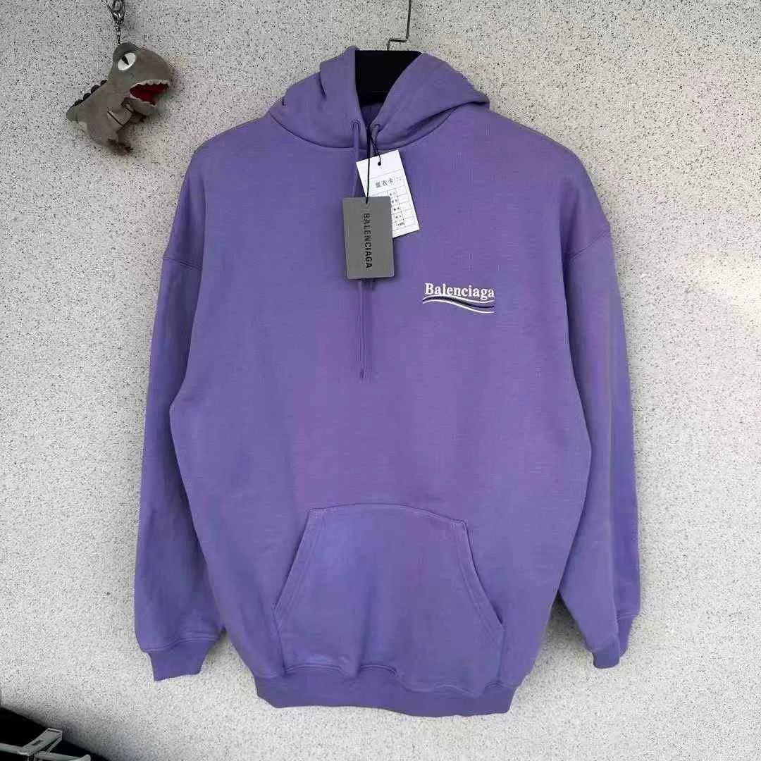 Balenciaga Balenciaga Purple Coke Embroidery Hoodie Size US S / EU 44-46 / 1 - 1 Thumbnail