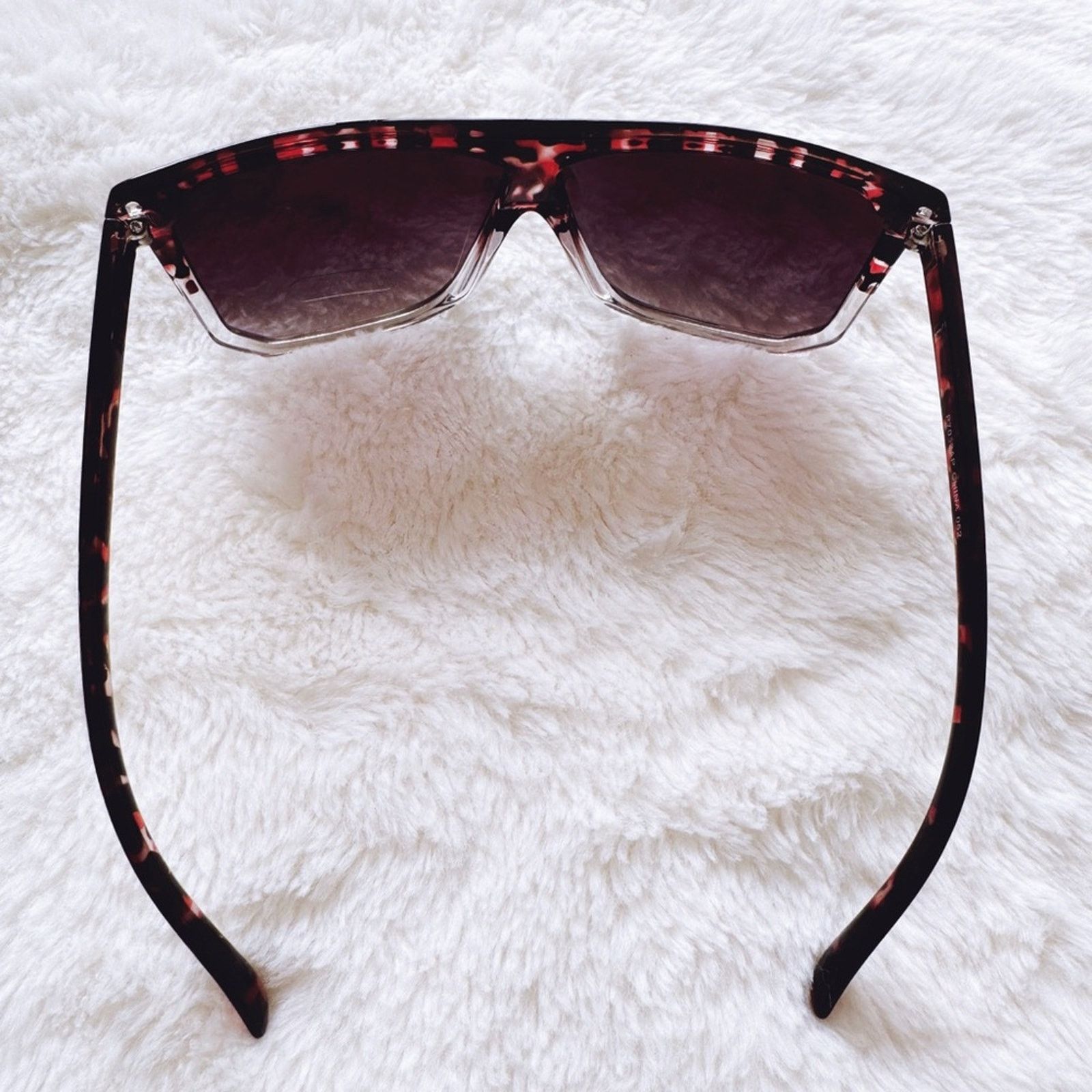 Other Kira Tortoise Brown & Clear Oversized Sunglasses Size ONE SIZE - 10 Thumbnail