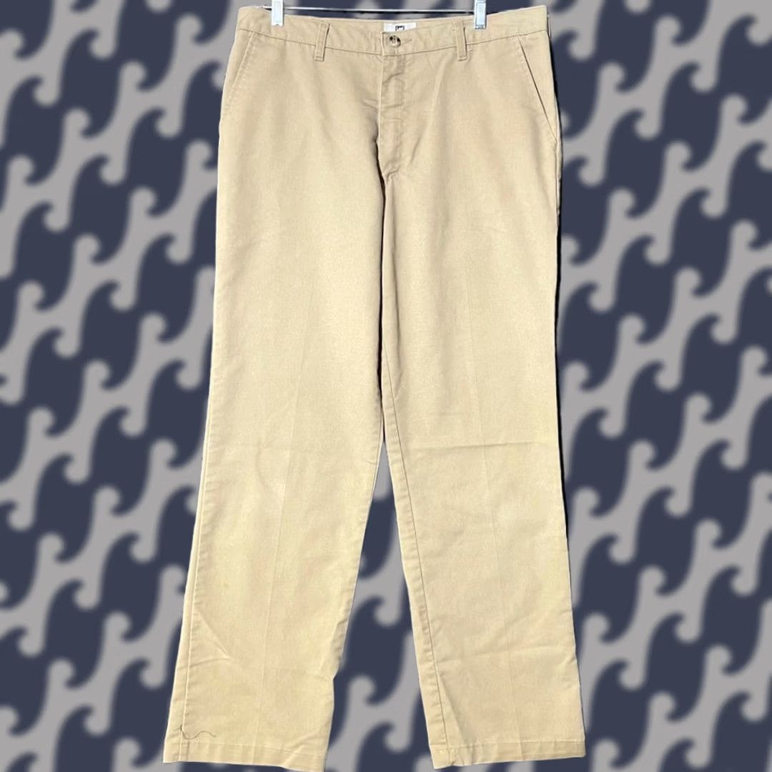 Lee Lee Total Freedom Straight Fit Chino Pants Brown 34 Men’s 32in Inseam Regular Size Brown Khaki Casual Wear Size US 34 / EU 50 - 1 Thumbnail