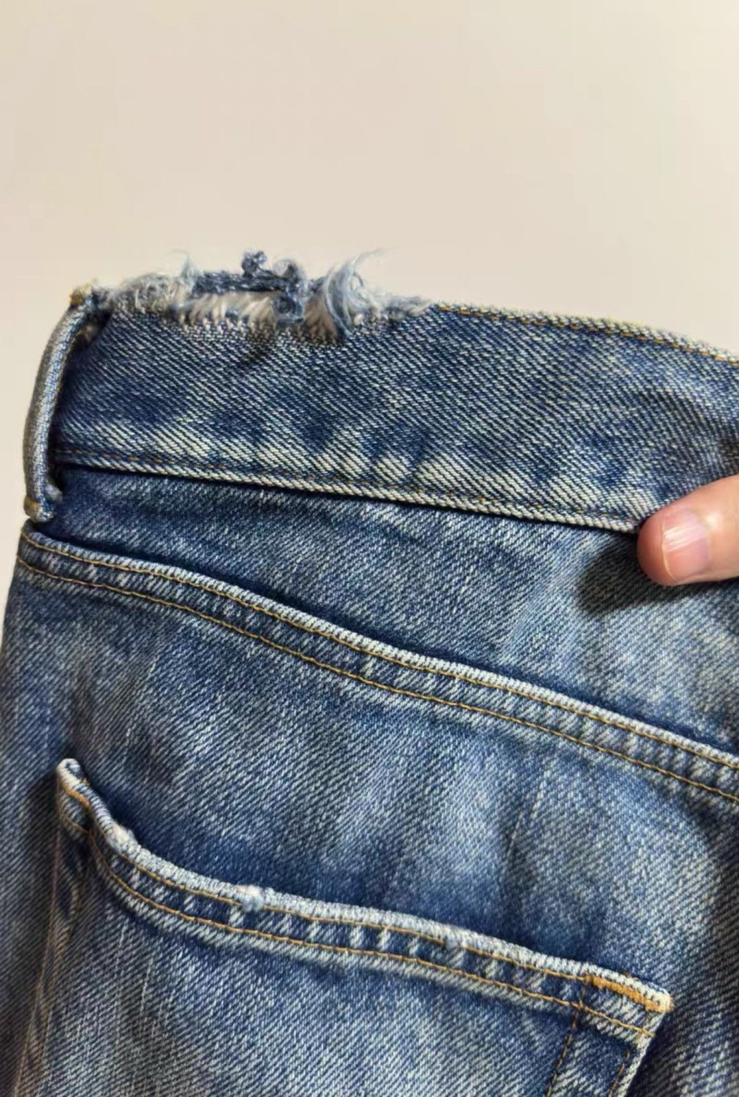 Saint Laurent Paris Saint Laurent Blue Washed Denim Shorts Size US 32 / EU 48 - 4 Thumbnail