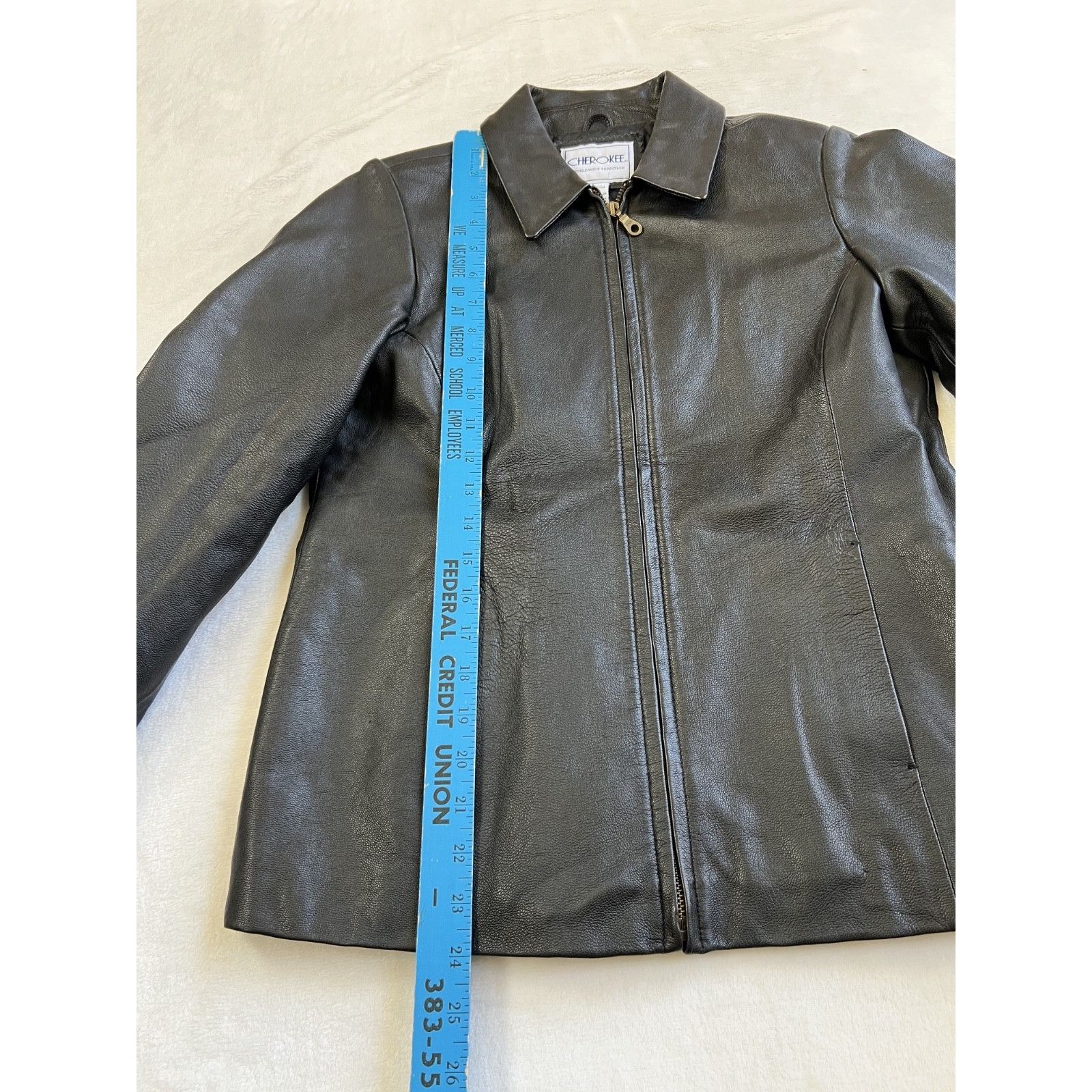 Cherokee Vintage Cherokee Black Leather Jacket Women's Size Large Y2K Size L / US 10 / IT 46 - 3 Thumbnail