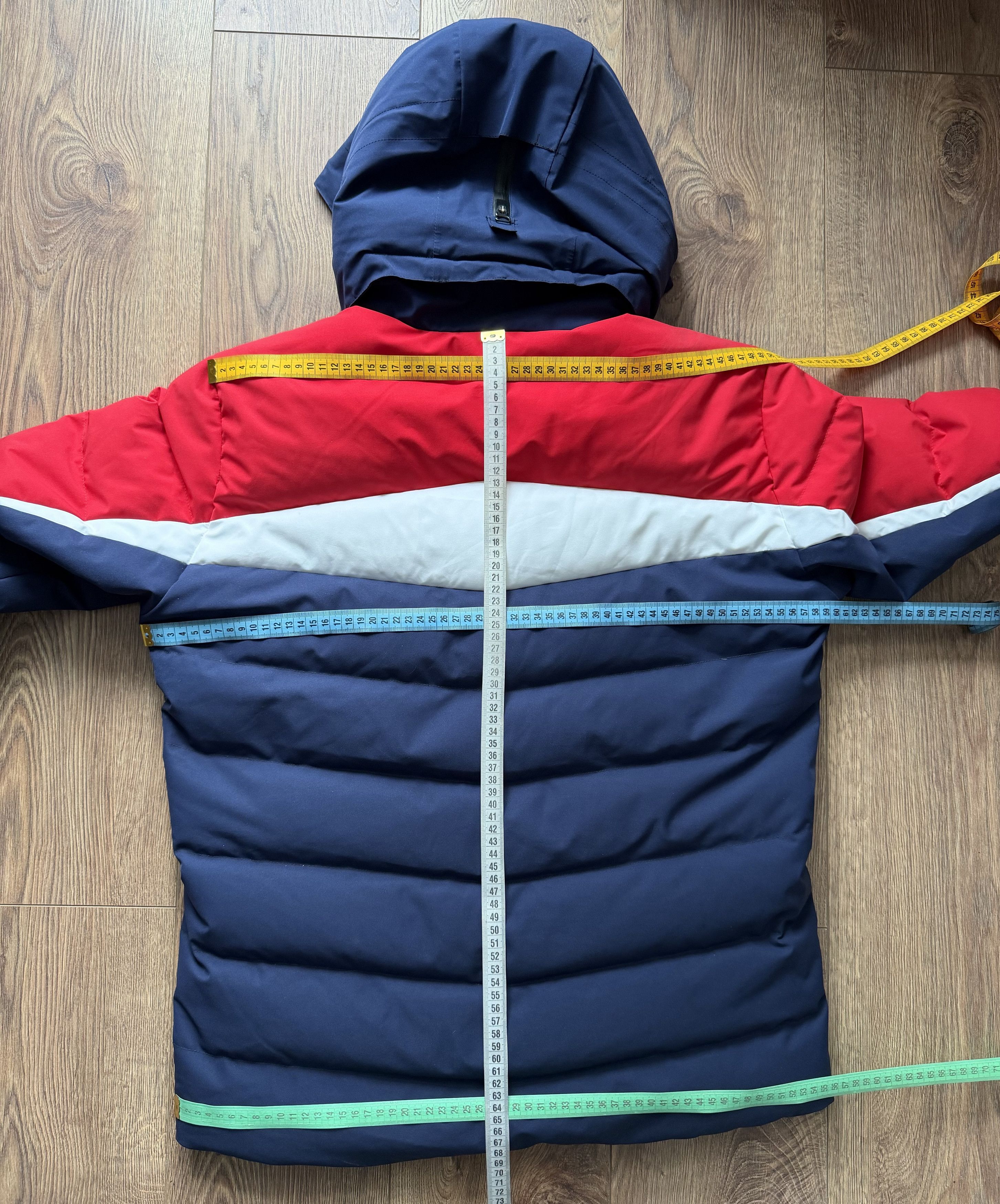 Descente DESCENTE Carter Ski Hooded Jacket Electric Red Dark Night Size US L / EU 52-54 / 3 - 23 Thumbnail