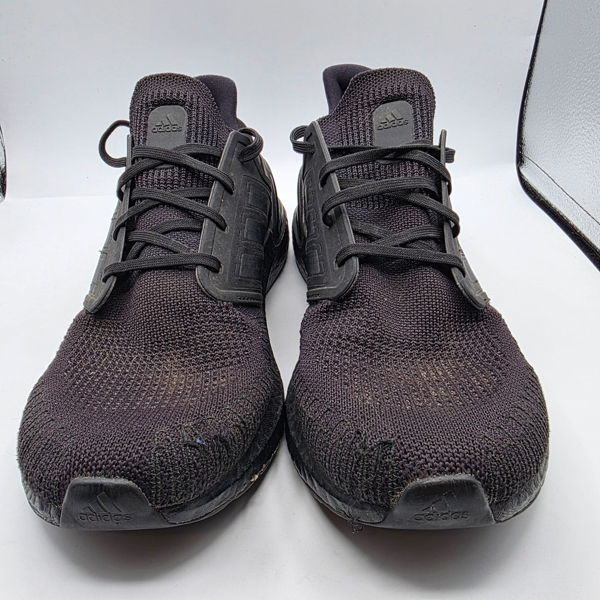 Adidas Adidas UltraBoost 20 Mens Size 11.5 Triple Black Athletic Sh Size US 11.5 / EU 44-45 - 2 Thumbnail