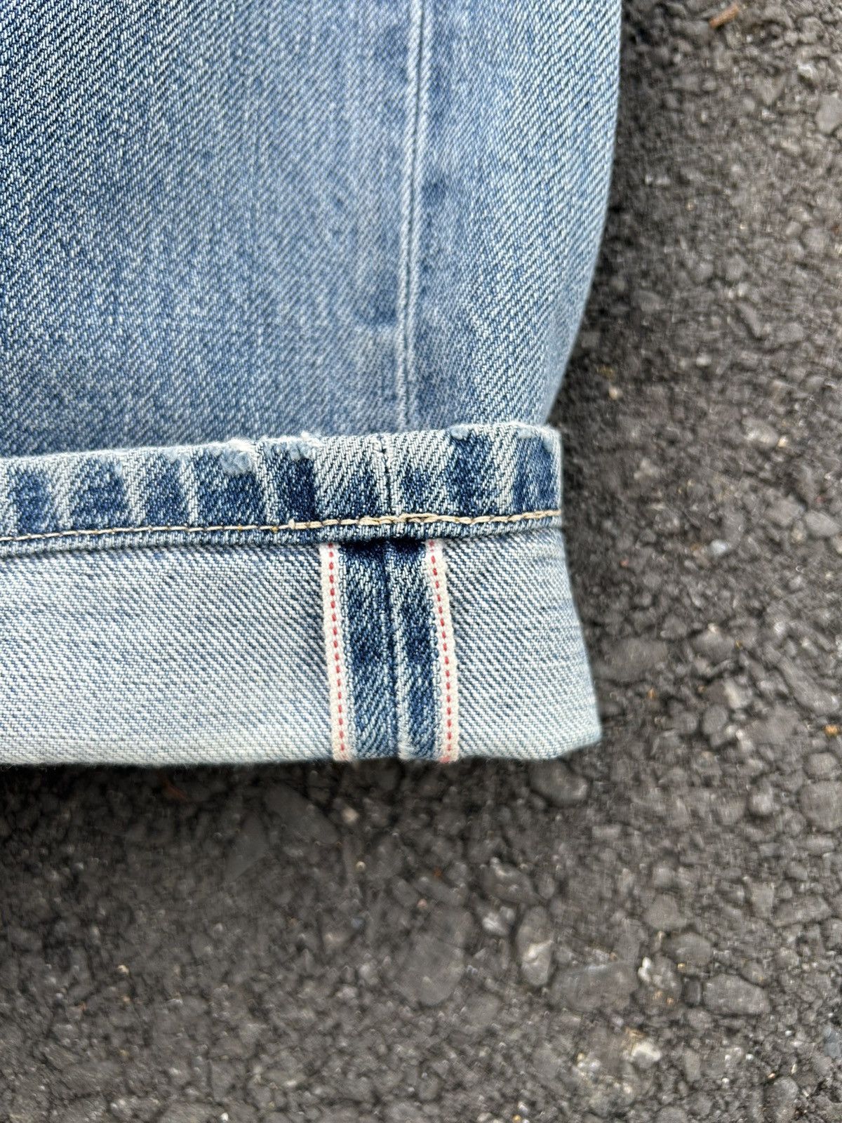 Kapital Thrashed Vintage Levis big E Selvedge Denim Jeans Size US 30 / EU 46 - 3 Thumbnail