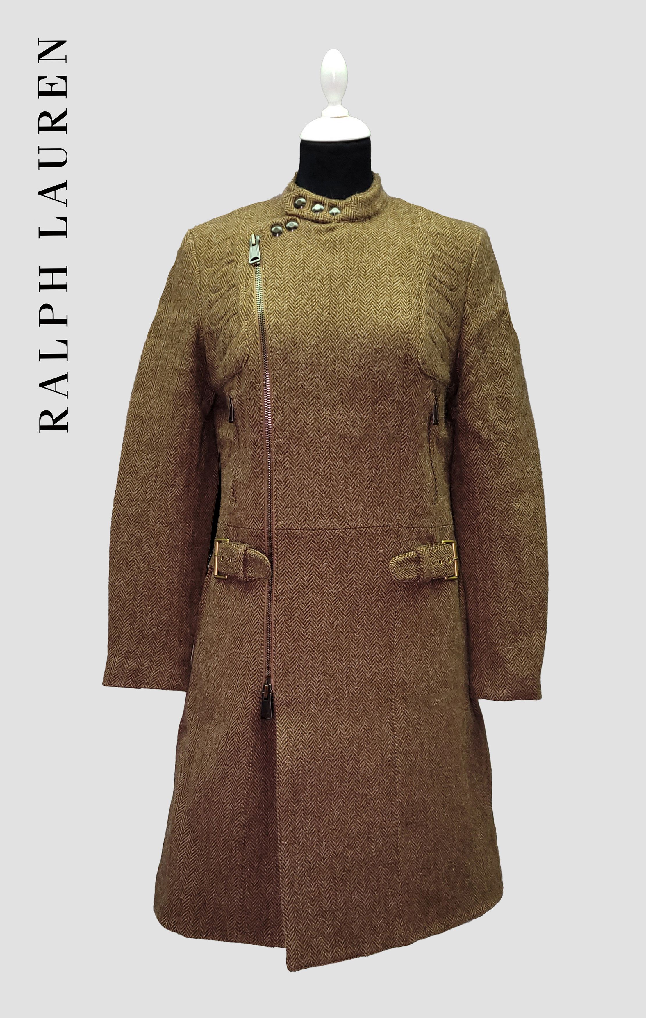 Polo Ralph Lauren Ralph Lauren _ Blue Label _ Biker Lambs Wool & Alpaca Coat Size M / US 6-8 / IT 42-44 - 1 Thumbnail