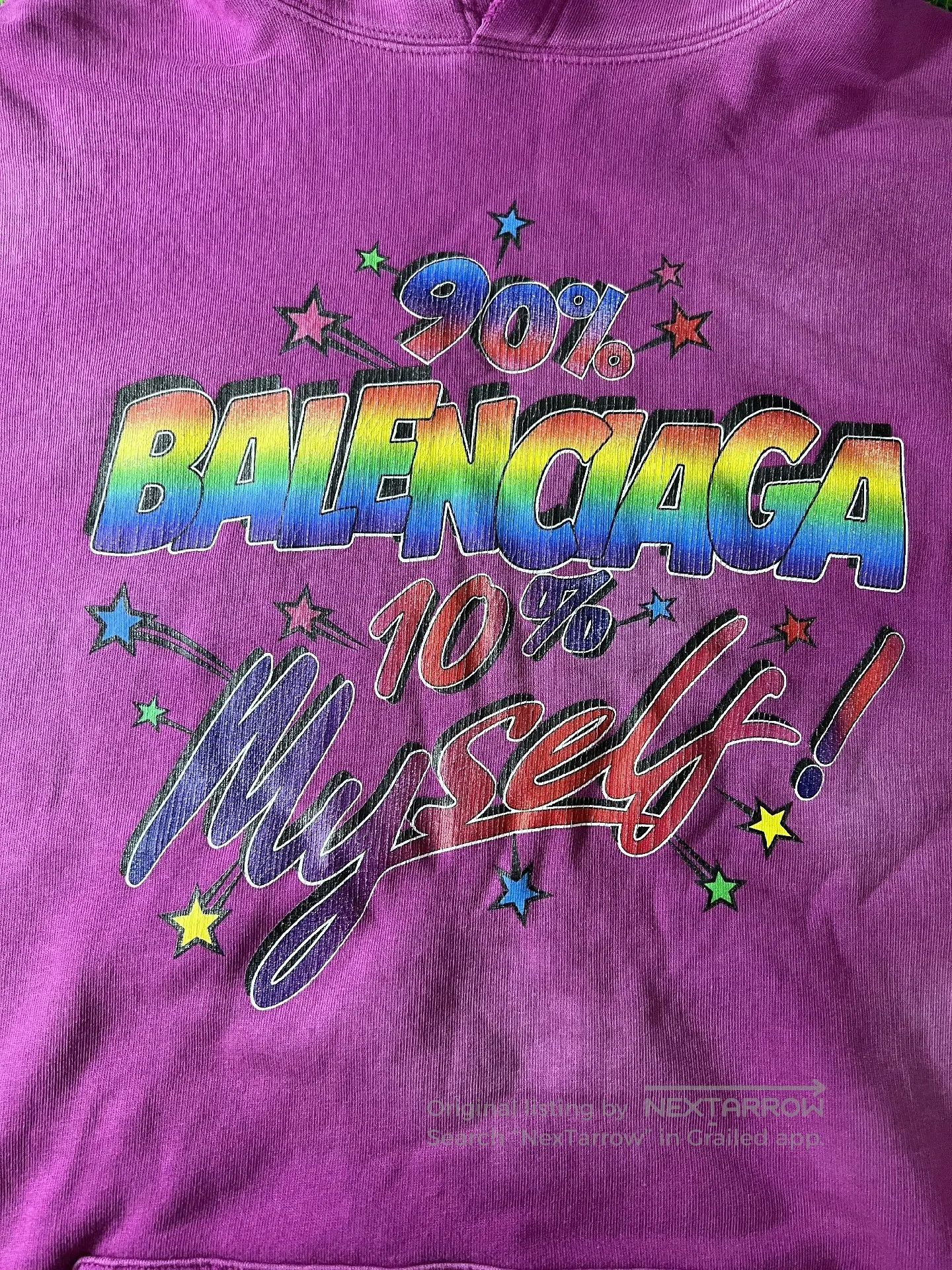 Balenciaga balenciaga rainbow logo hoodie in pink. Size US L / EU 52-54 / 3 - 2 Thumbnail