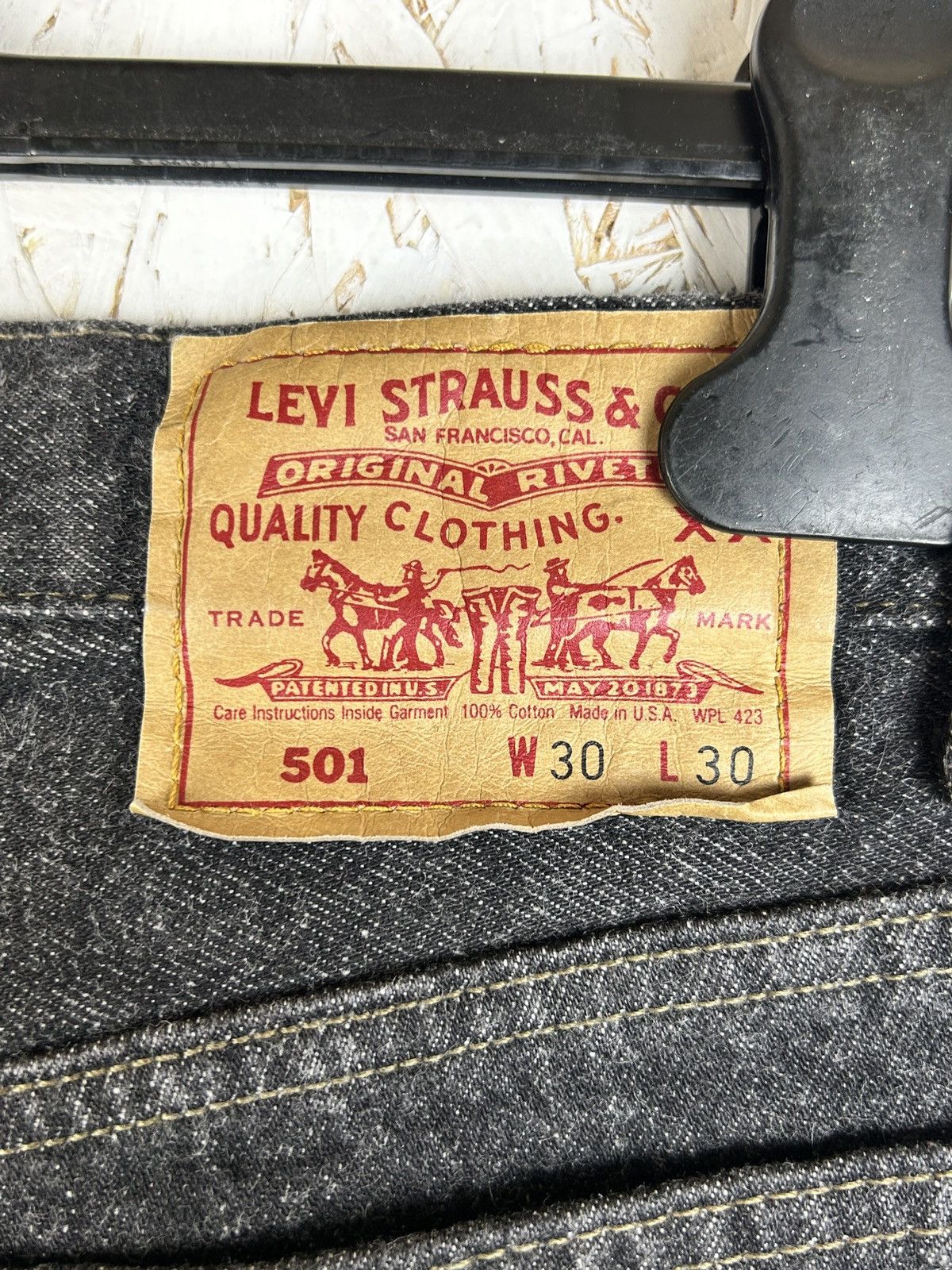 Levi's 80s Vintage 1981 Levi's 501 Denim Jeans Made In Usa 30x30 Size US 30 / EU 46 - 8 Thumbnail