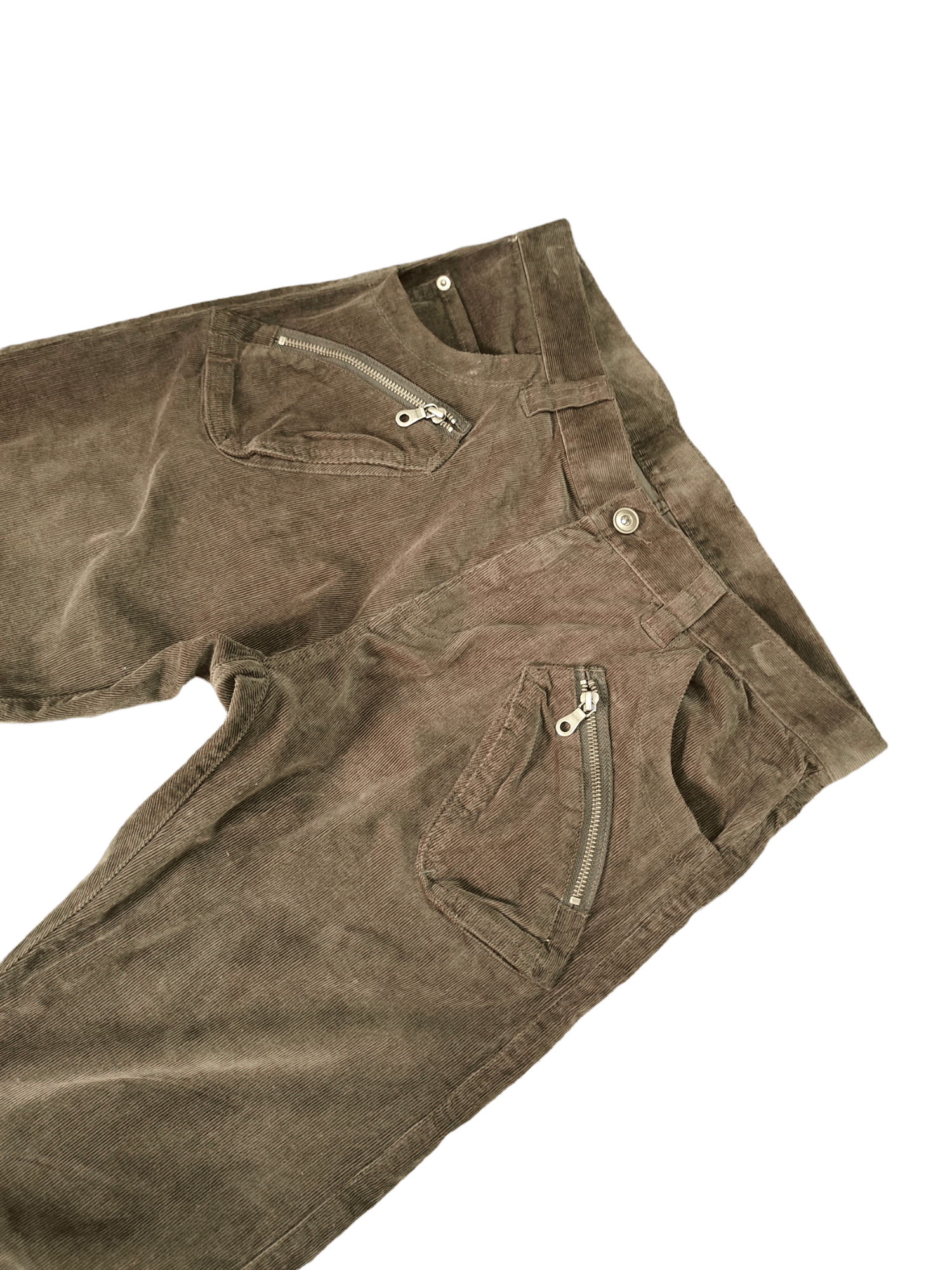 PPFM PPFM Multi Pocket Zipper Curve Velvet Pants Size US 34 / EU 50 - 4 Thumbnail