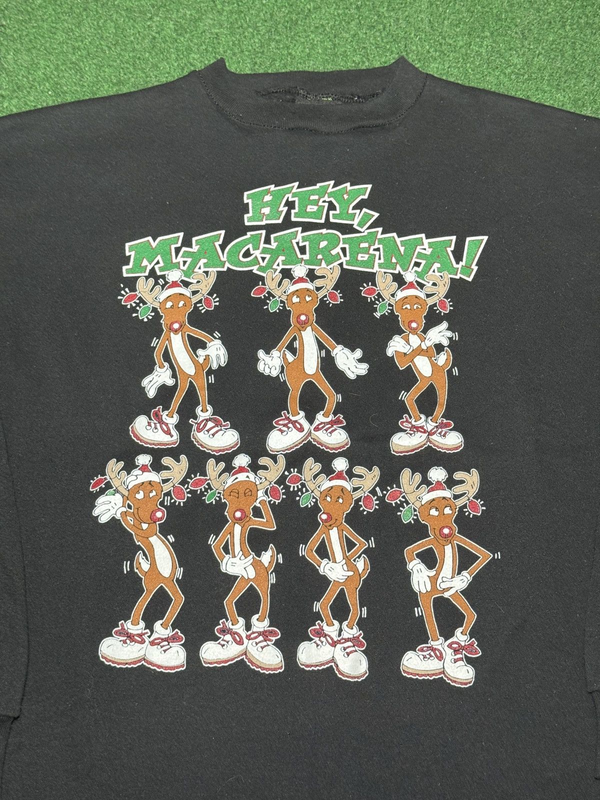 Vintage Vintage 90s Macarena Reindeer Ugly Christmas XL Sweatshirt Size US XL / EU 56 / 4 - 2 Thumbnail